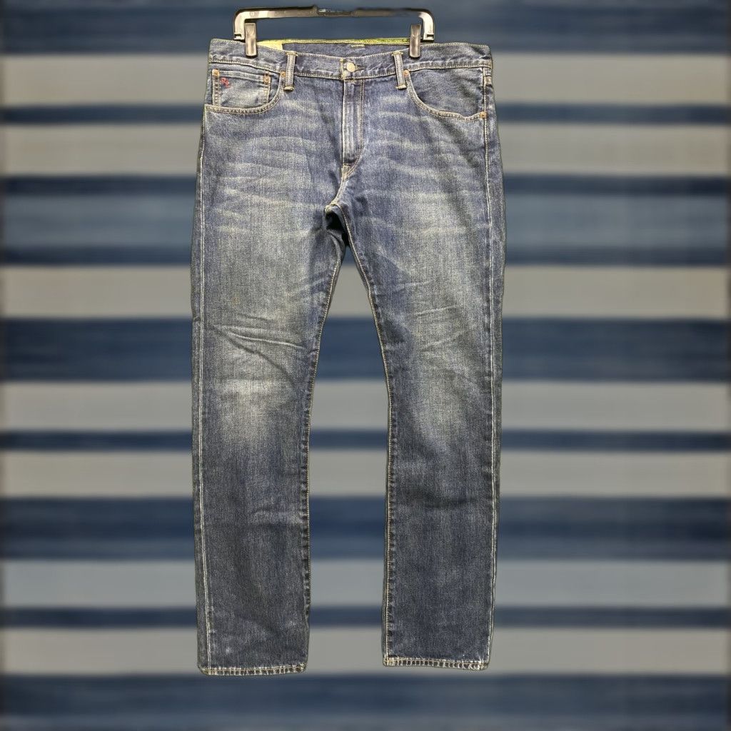 Polo Ralph Lauren VINTAGE Polo Ralph Lauren Jeans Mens 36x32 Blue Denim Straight Fit Classic RL Size US M / EU 48-50 / 2 - 1 Thumbnail