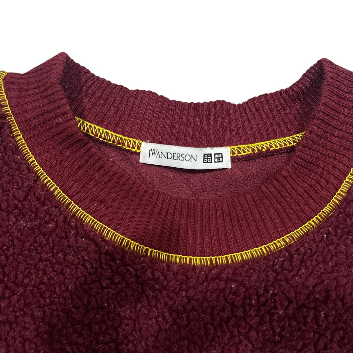 Japanese Brand UNIQLO X JW ANDERSON DEEP PILE FLEECE SWEATSHIRT Size US XL / EU 56 / 4 - 5 Thumbnail