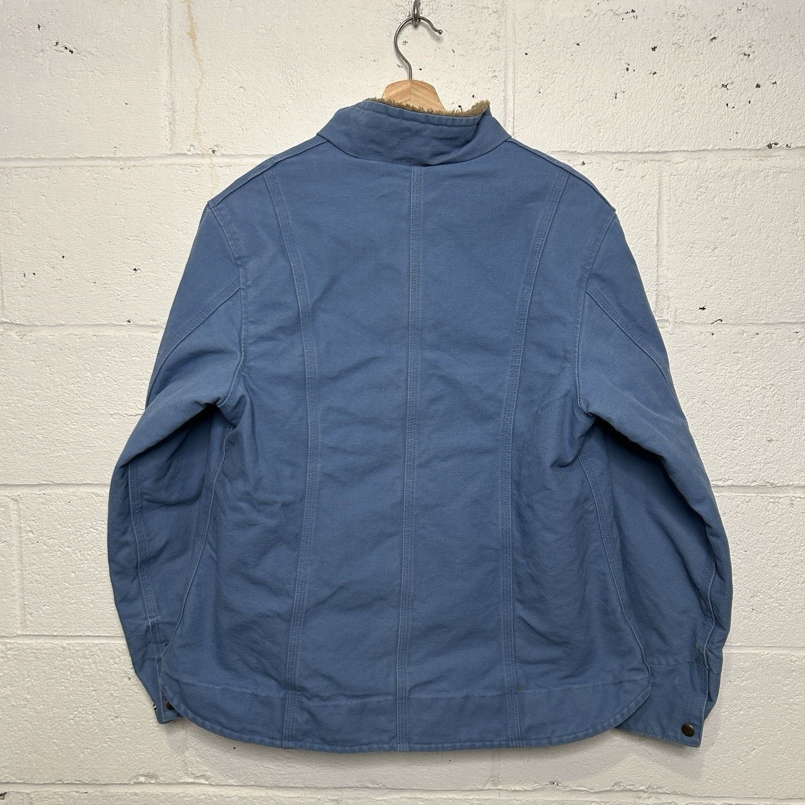Carhartt Carhartt Sherpa-Lined Canyon Jacket “French Blue” WJ022 FHB Size L / US 10 / IT 46 - 2 Thumbnail
