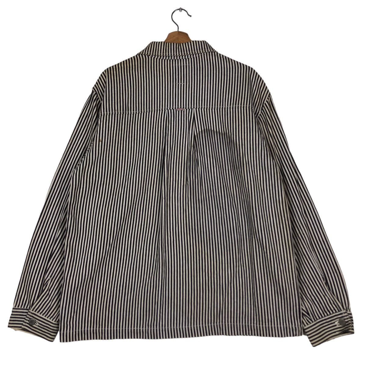 Japanese Brand 🔥Vintage Striped Hickory Chore Jacket Enhanced Japan Made Size US XL / EU 56 / 4 - 8 Thumbnail