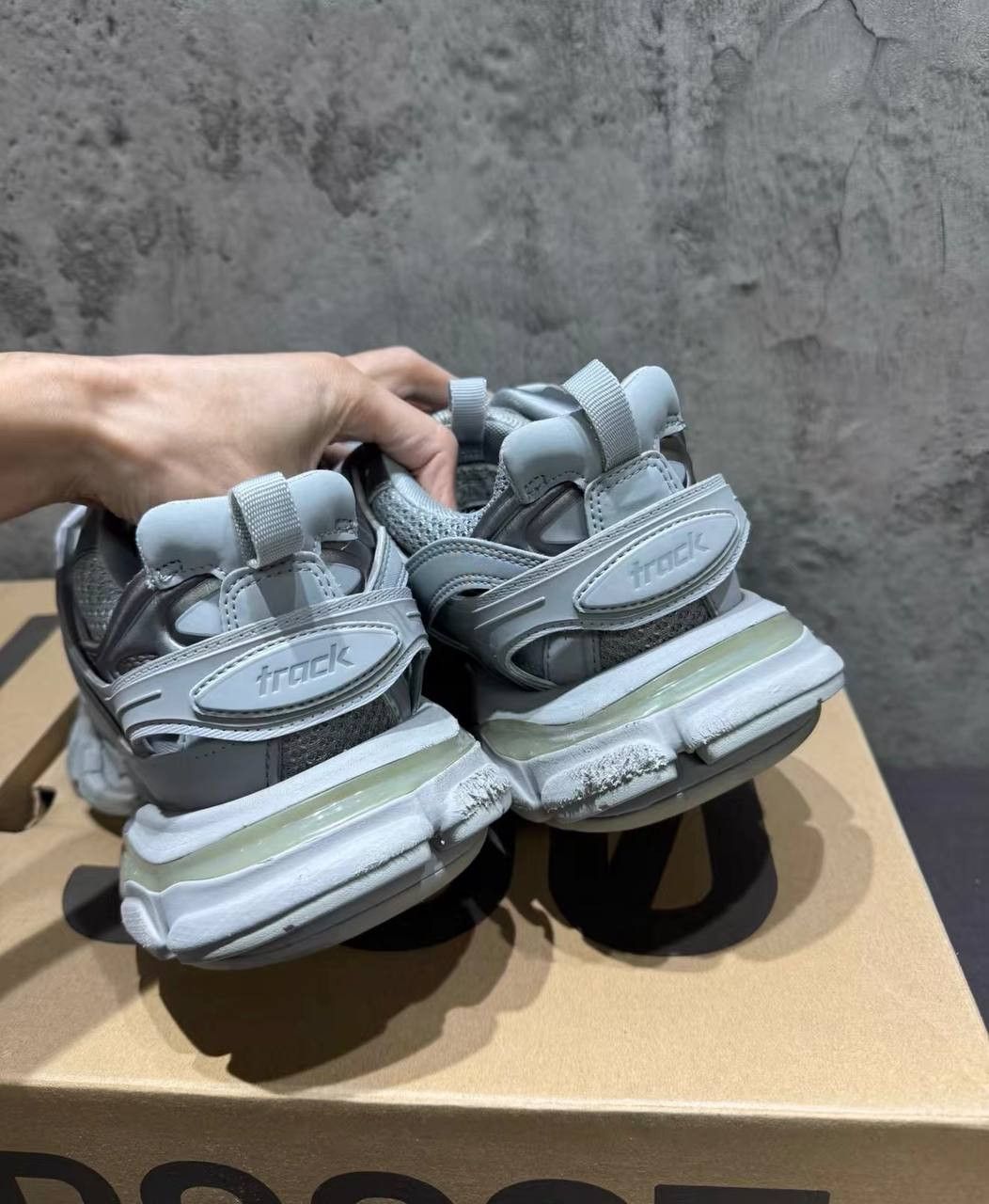 Balenciaga Balenciaga Track 1.0 sneakers in dusty gray-blue Size US 7.5 / EU 40-41 - 4 Thumbnail