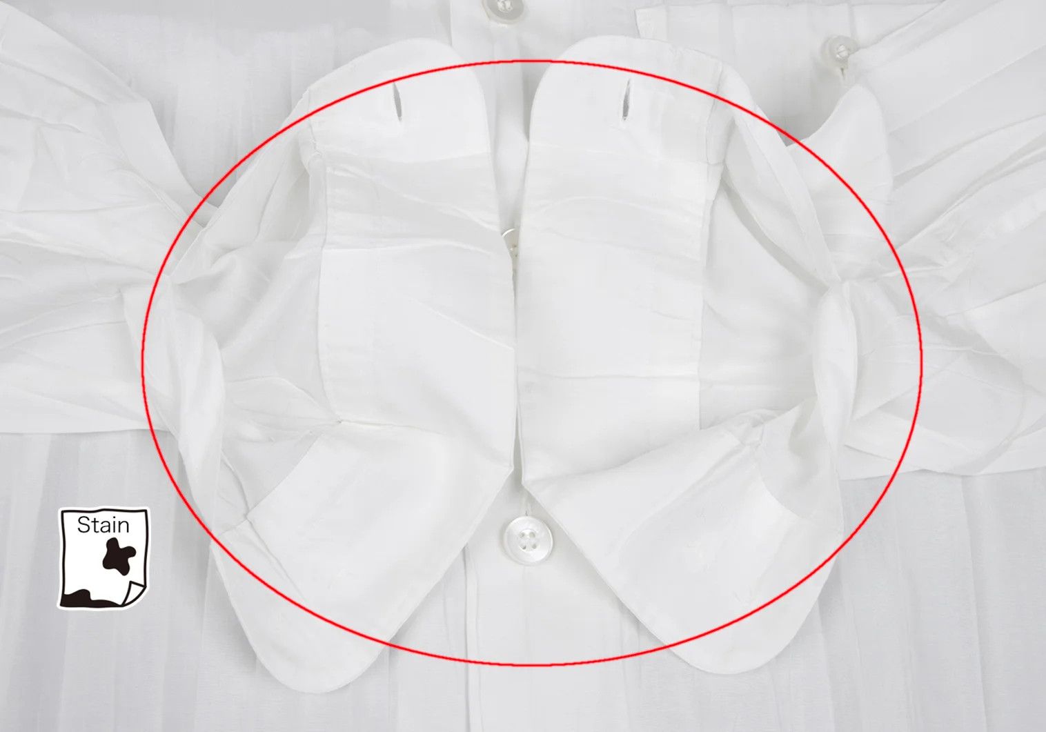 Issey Miyake Mao Collar Shirt in White, Size S Size US S / EU 44-46 / 1 - 8 Thumbnail