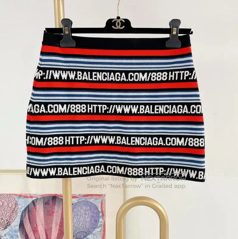 Miu Miu Miu Miu Summer Color-Block Knit Mini Skirt . Size 23" - 1 Thumbnail