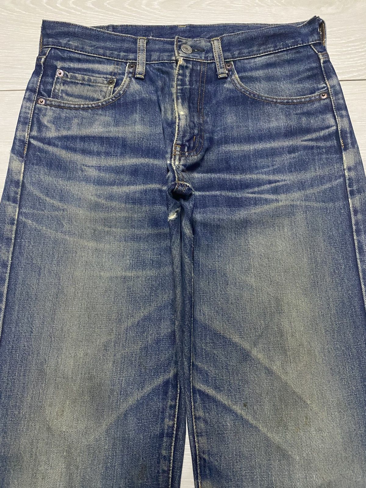 Japanese Brand Vintage Cox Casual Clothing Mud Wash Distressed Loose Jeans Size US 30 / EU 46 - 3 Thumbnail