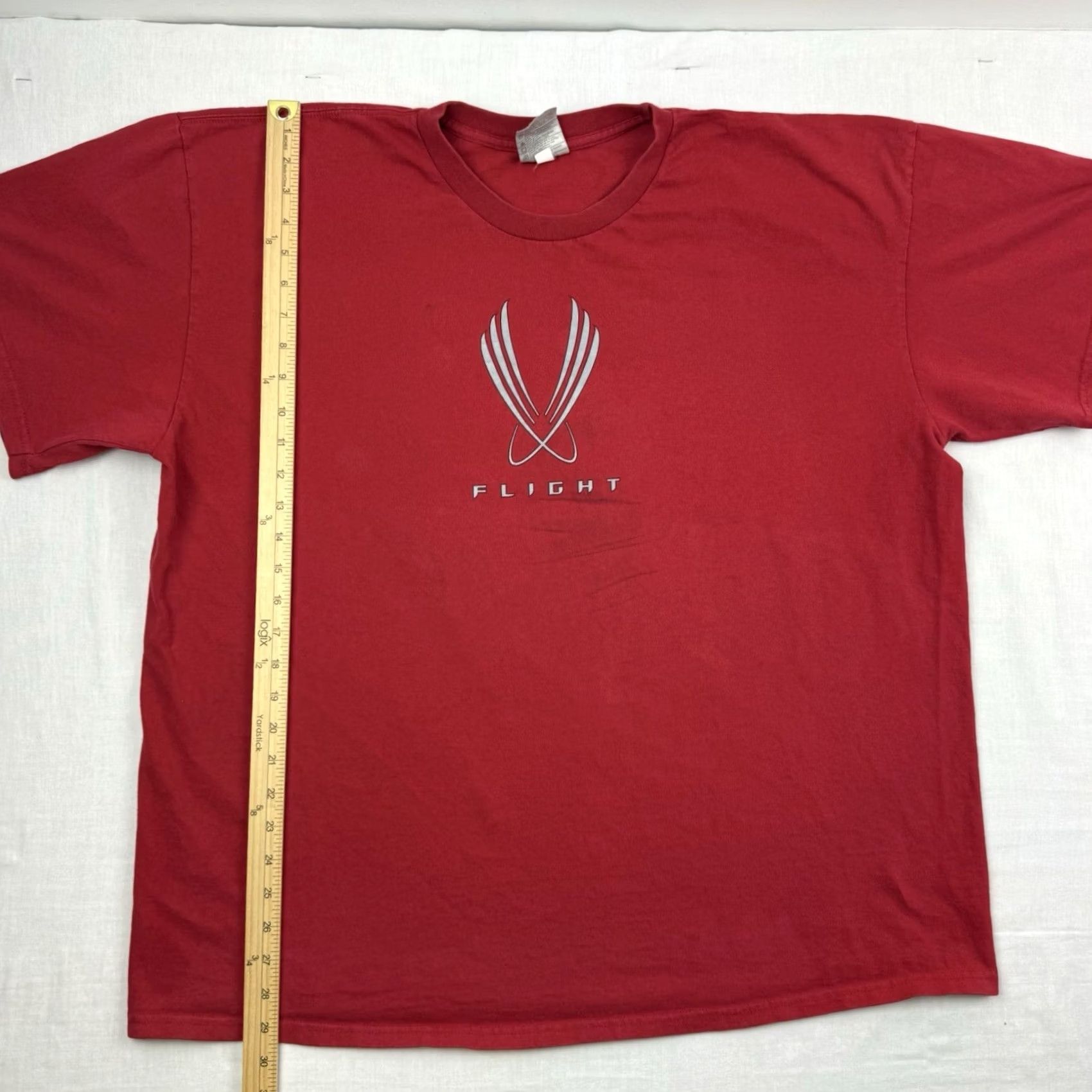 Nike VINTAGE Nike Flight T Shirt Adult 2XL Athletics Sports Y2K Red Crew Neck Short Sleeve Boxy Mens Size US XXL / EU 58 / 5 - 7 Thumbnail