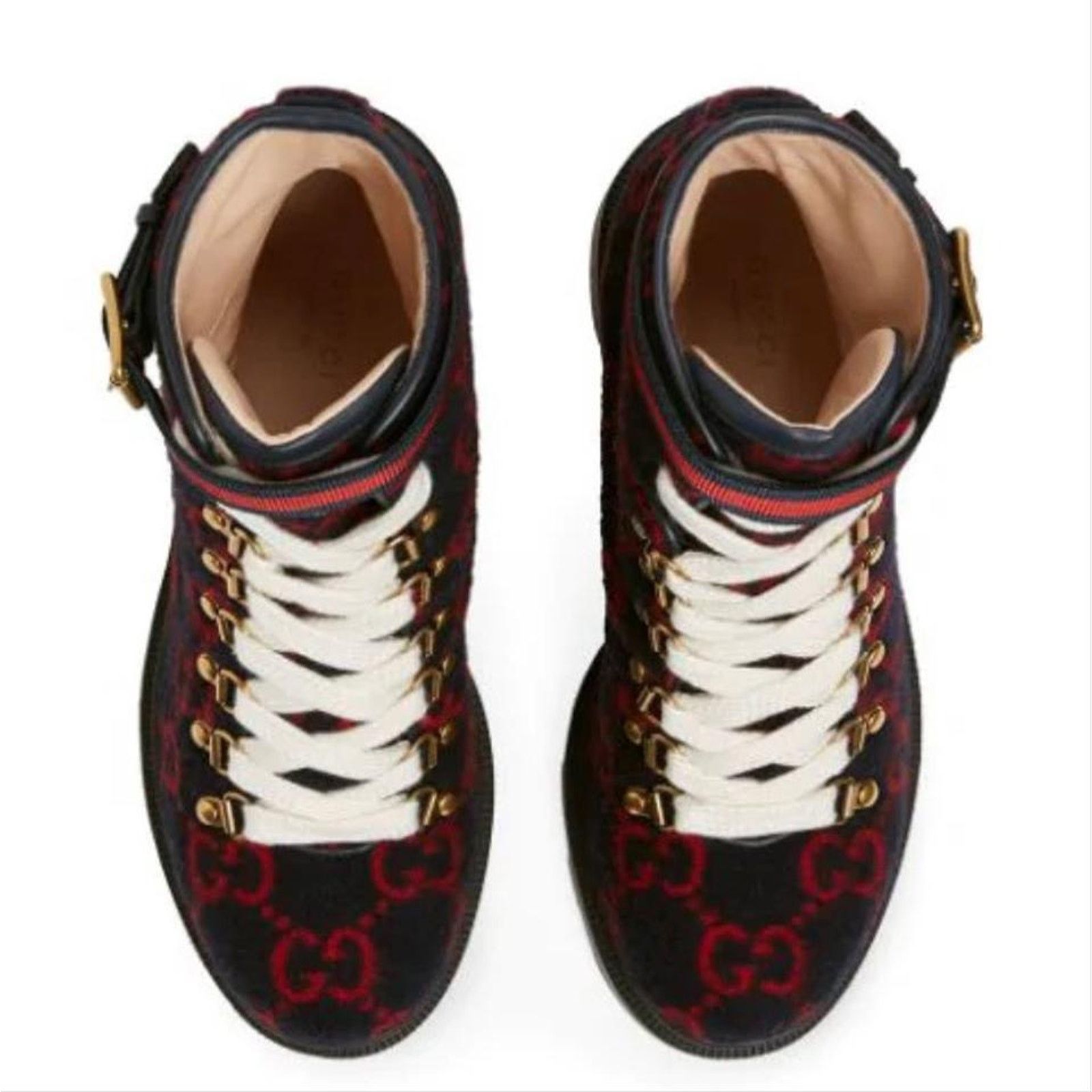 Gucci Trip GG logo wool ankle boots Size US 5 / IT 35 - 5 Thumbnail