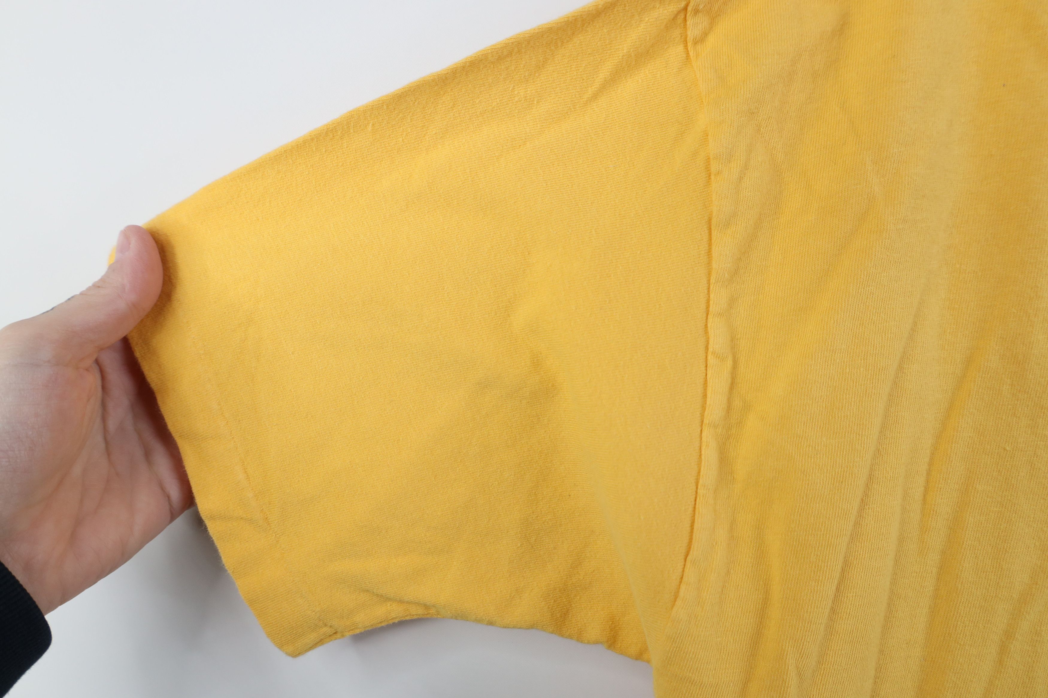Gap Vintage 90s Gap Pigment Dye V-Neck T-Shirt Yellow Cotton USA Size US S / EU 44-46 / 1 - 7 Thumbnail