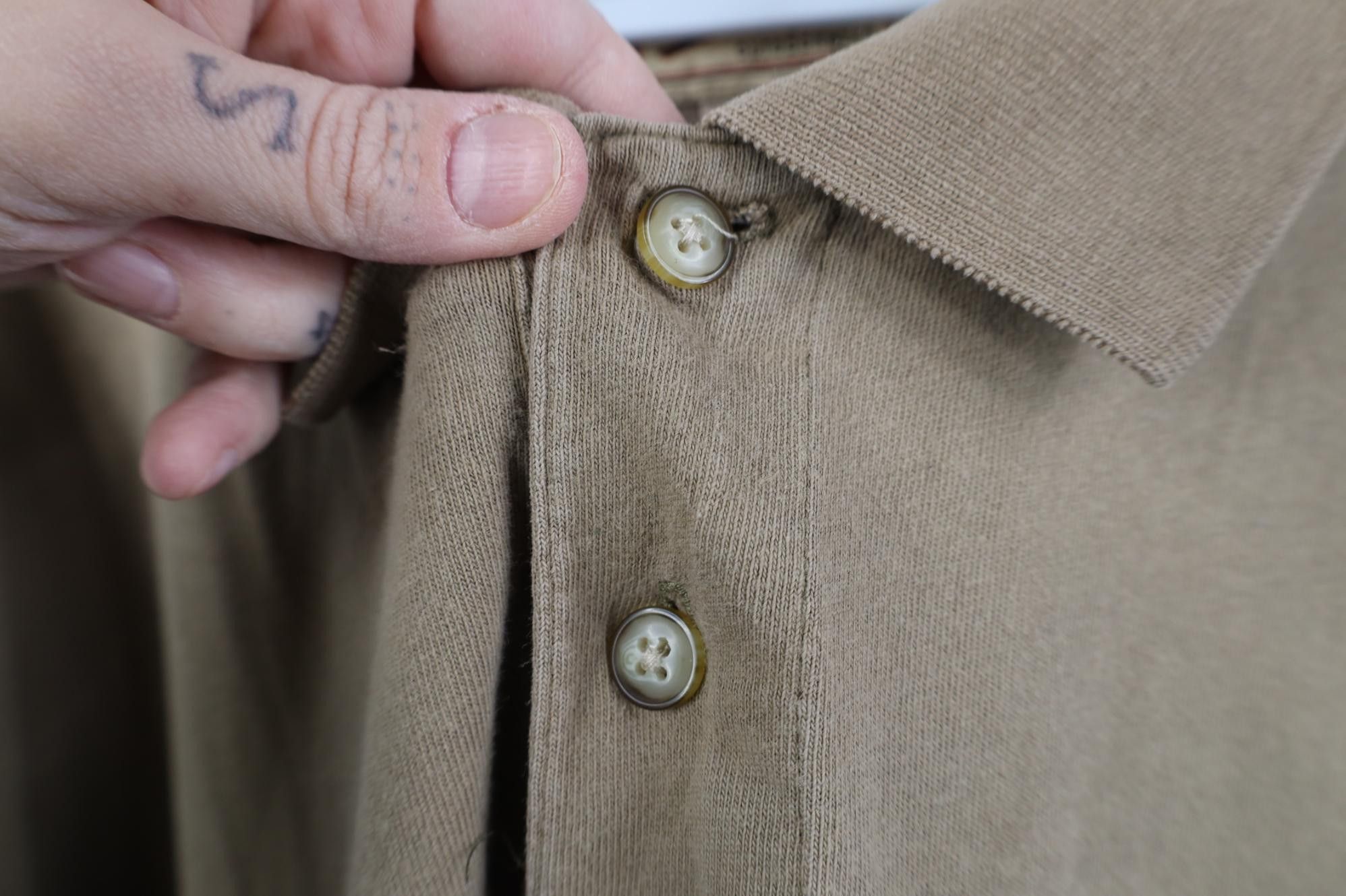 Woolrich Woolen Mills Vintage 90s Woolrich Ribbed Knit Long Sleeve Polo Shirt Size US XXL / EU 58 / 5 - 7 Thumbnail