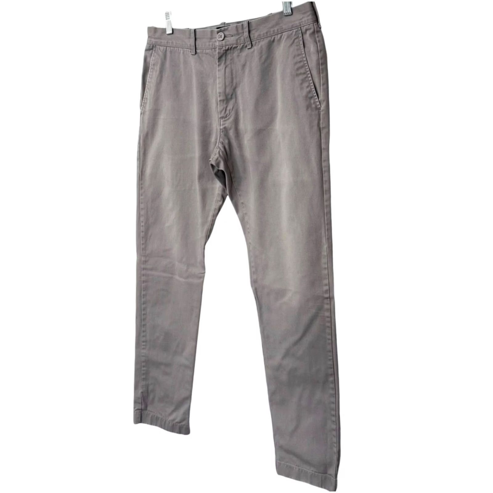 J.Crew J.Crew The Driggs Flat-Front Chino Pants Gray Men 32X32 Casual Preppy Golf Work Shirt/Pants Size US 32 / EU 48 - 2 Thumbnail