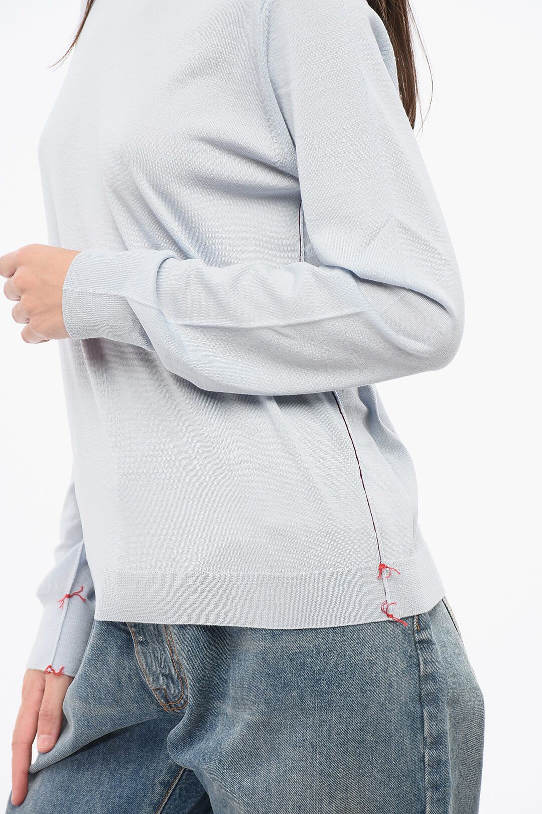 og1mm0825 Turtleneck Sweater in Light Blue