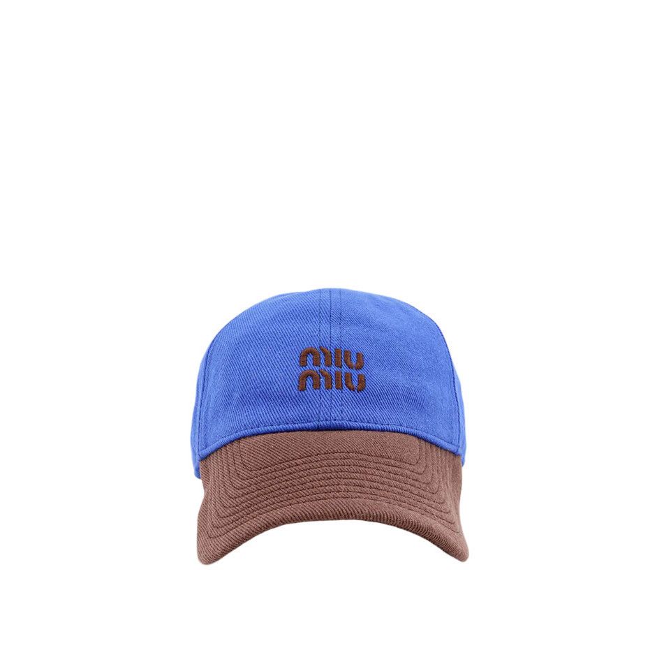 MIU MIU Blue/Brown Baseball Cap New & Authentic (Women's siz
