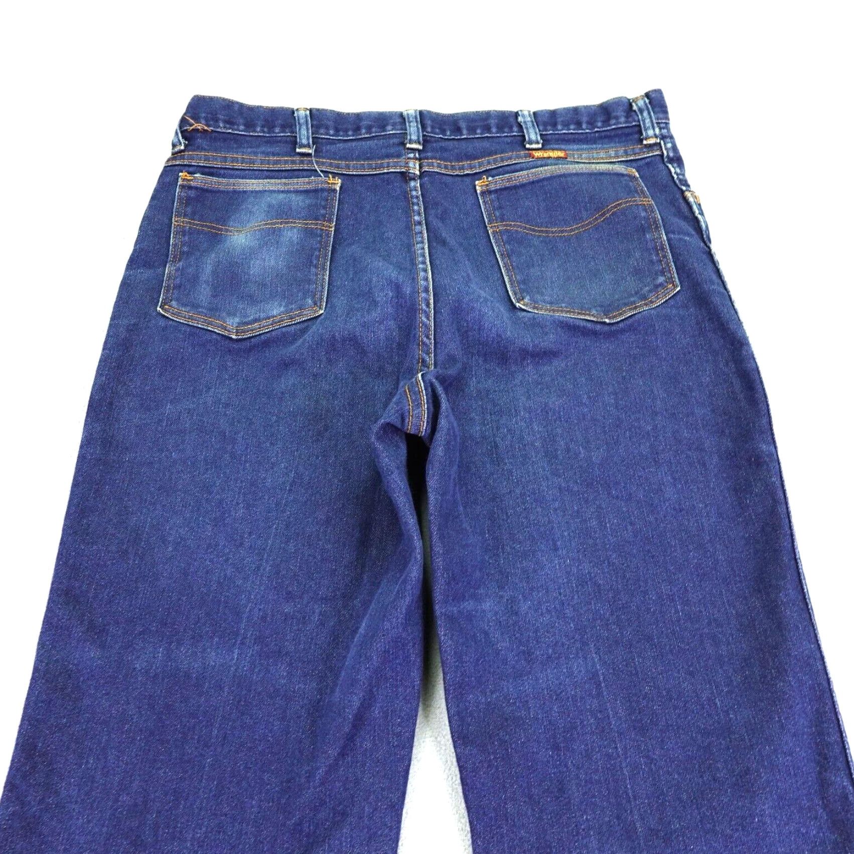 Wrangler VINTAGE Wrangler Jeans Men 36x34 Blue Denim Western Bootcut Made USA Size US 34 / EU 50 - 7 Thumbnail