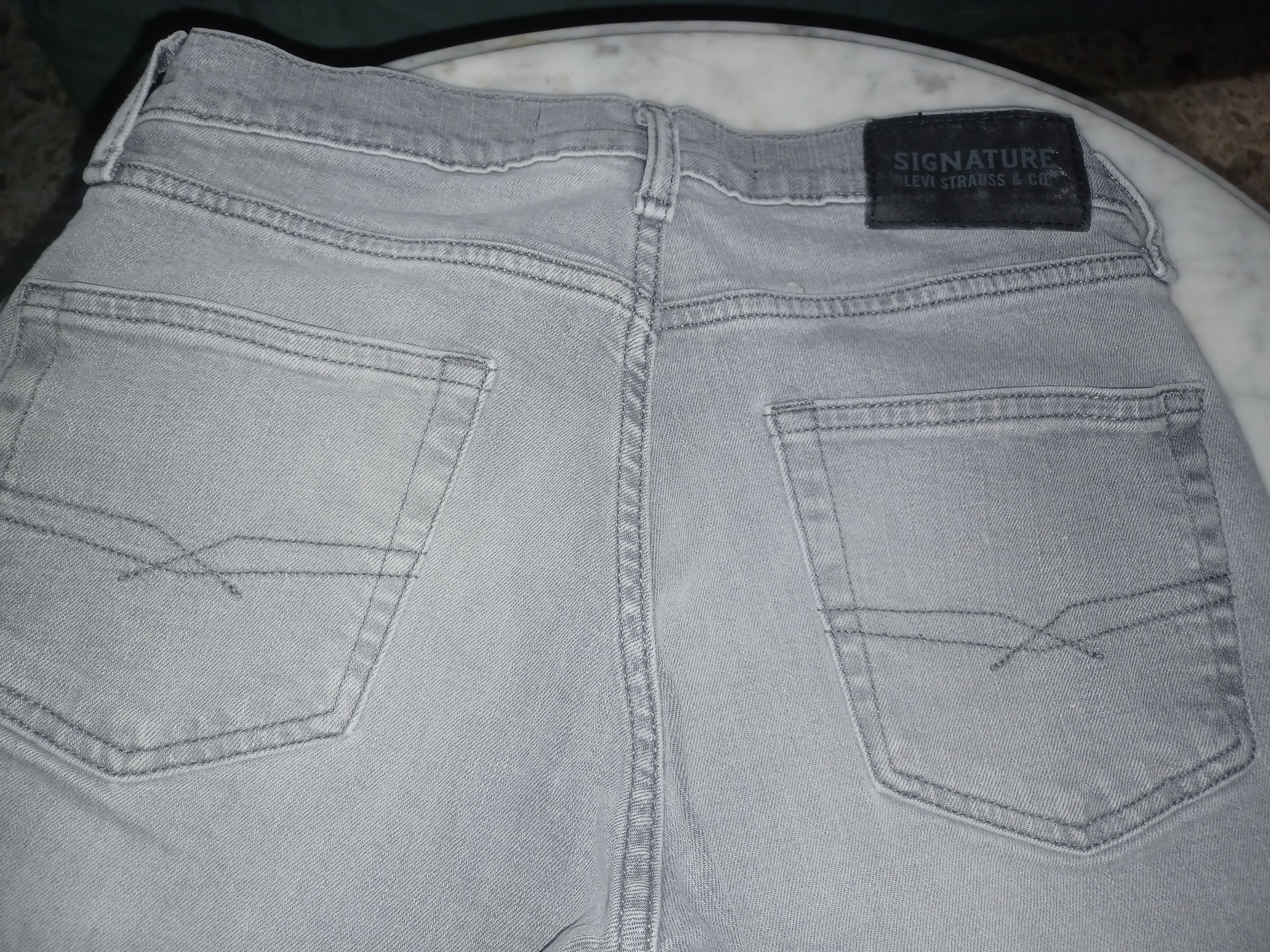 Levi's Levi's Signature Men's Jeans S37 Slim 29 x 30 Gray Size US 39 - 3 Thumbnail