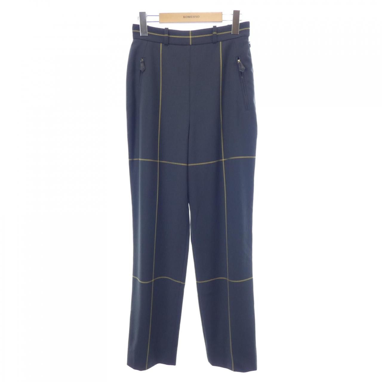 Hermes Hermes Hermes Side Zip Wool Blend Pants Textile Pants DUTY FREE for USA Size ONE SIZE - 1 Thumbnail