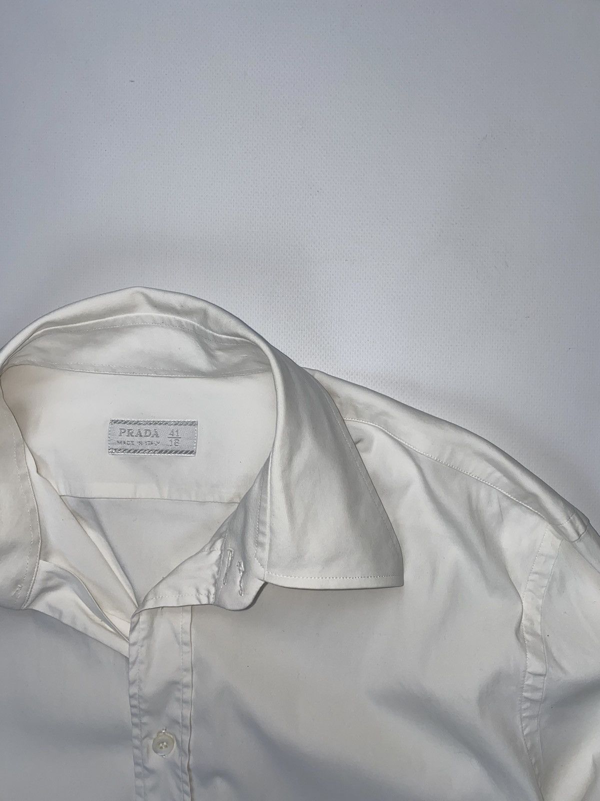 Prada 🚨 Prada Milano vintage button ups long sleeve shirt 41 / 16 Size US L / EU 52-54 / 3 - 5 Thumbnail
