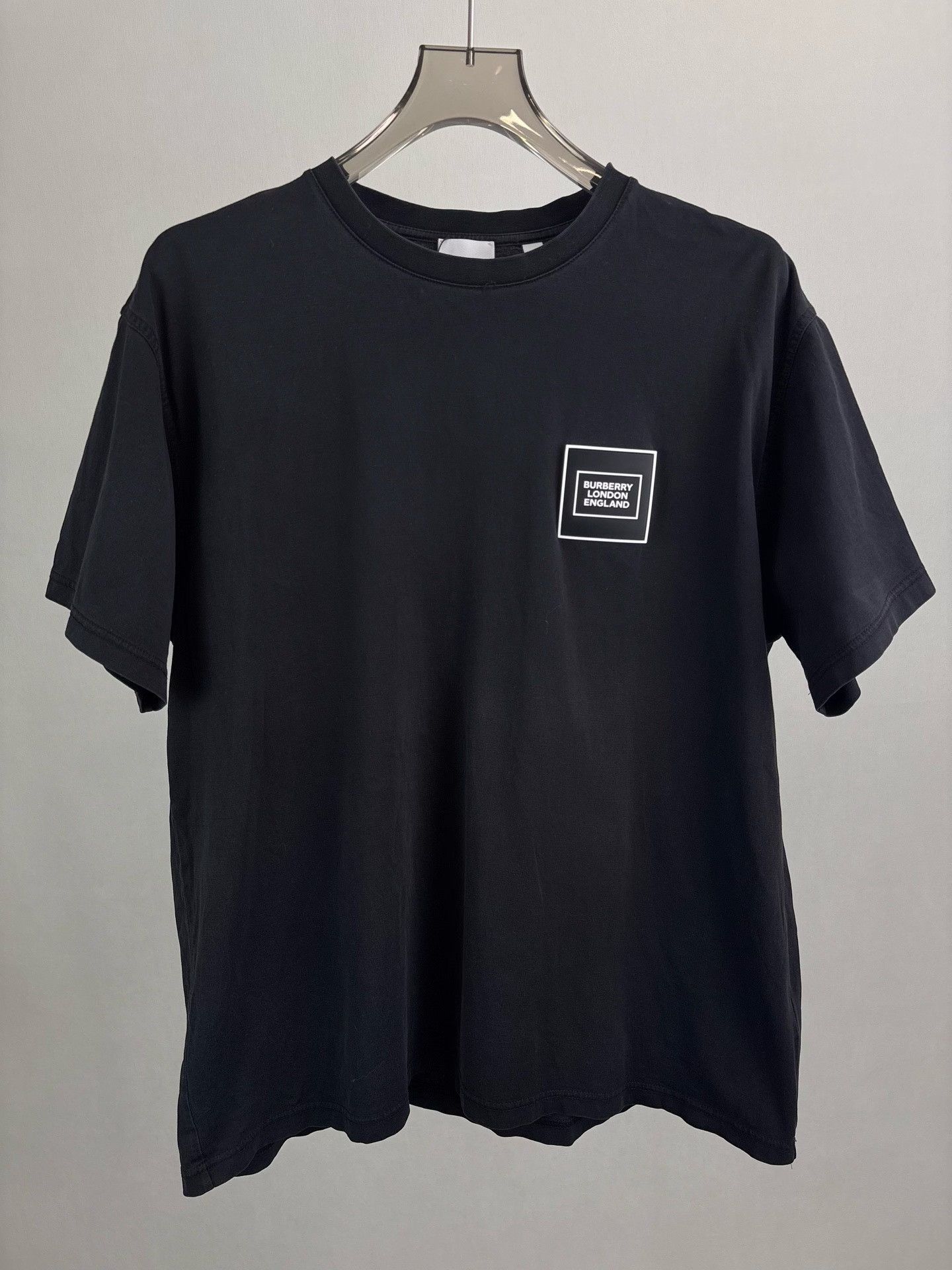 Burberry Burberry Logo Black Short-Sleeve Top Size US M / EU 48-50 / 2 - 1 Thumbnail