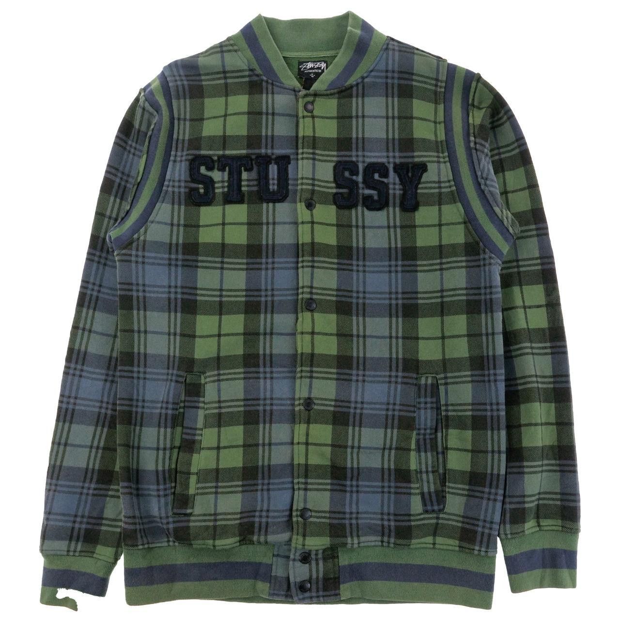 ジャケット・アウター vintage stussy classic check jacket dg Vintage Stussy Checkered Jacket Size L