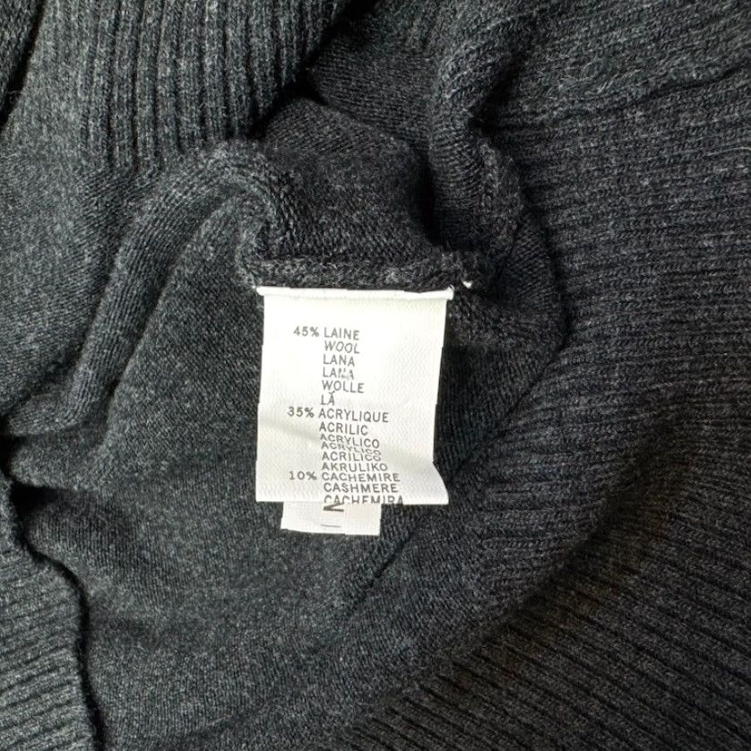 Athleta Kenzarro Sweater Womens Medium Gray Full Zip Long Sleeve Wool Cashmere Blend Size M / US 6-8 / IT 42-44 - 7 Thumbnail