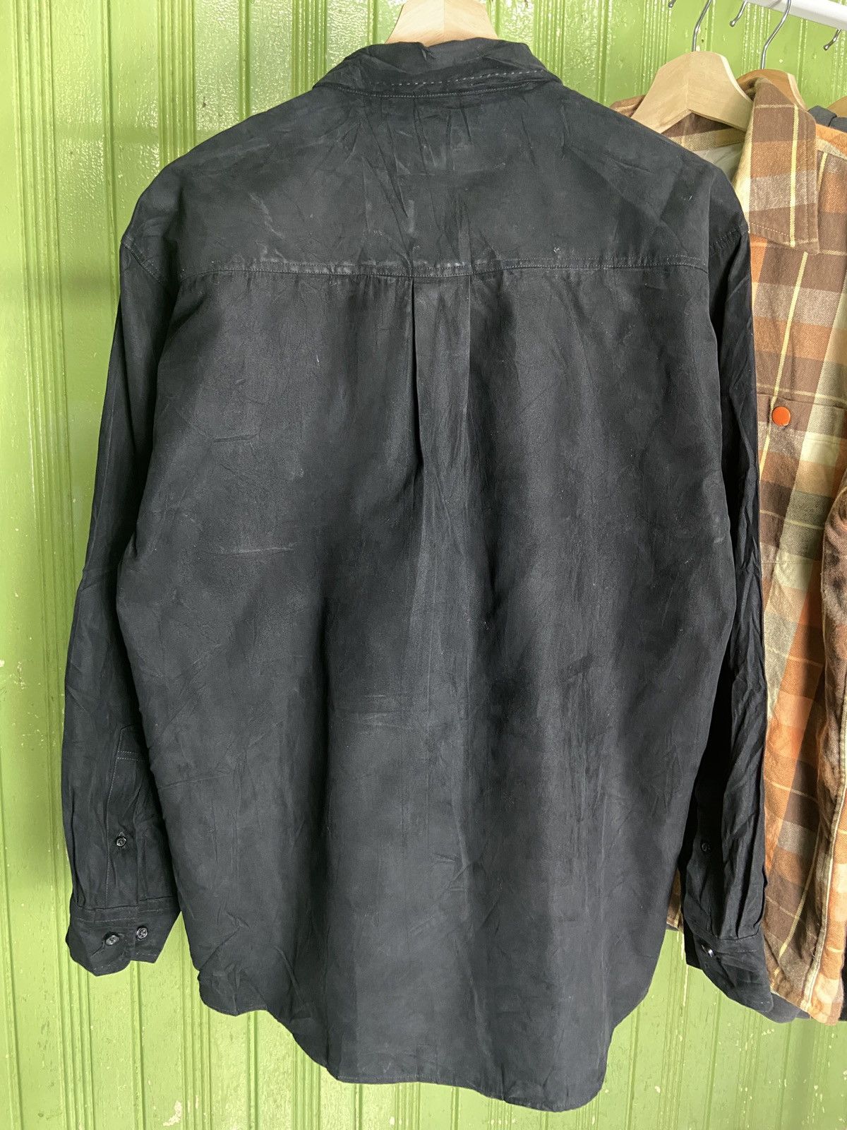 Japanese Brand Sacsny Y’saccs Yohji Yamamoto Rayon button Down shirt Size US L / EU 52-54 / 3 - 2 Thumbnail