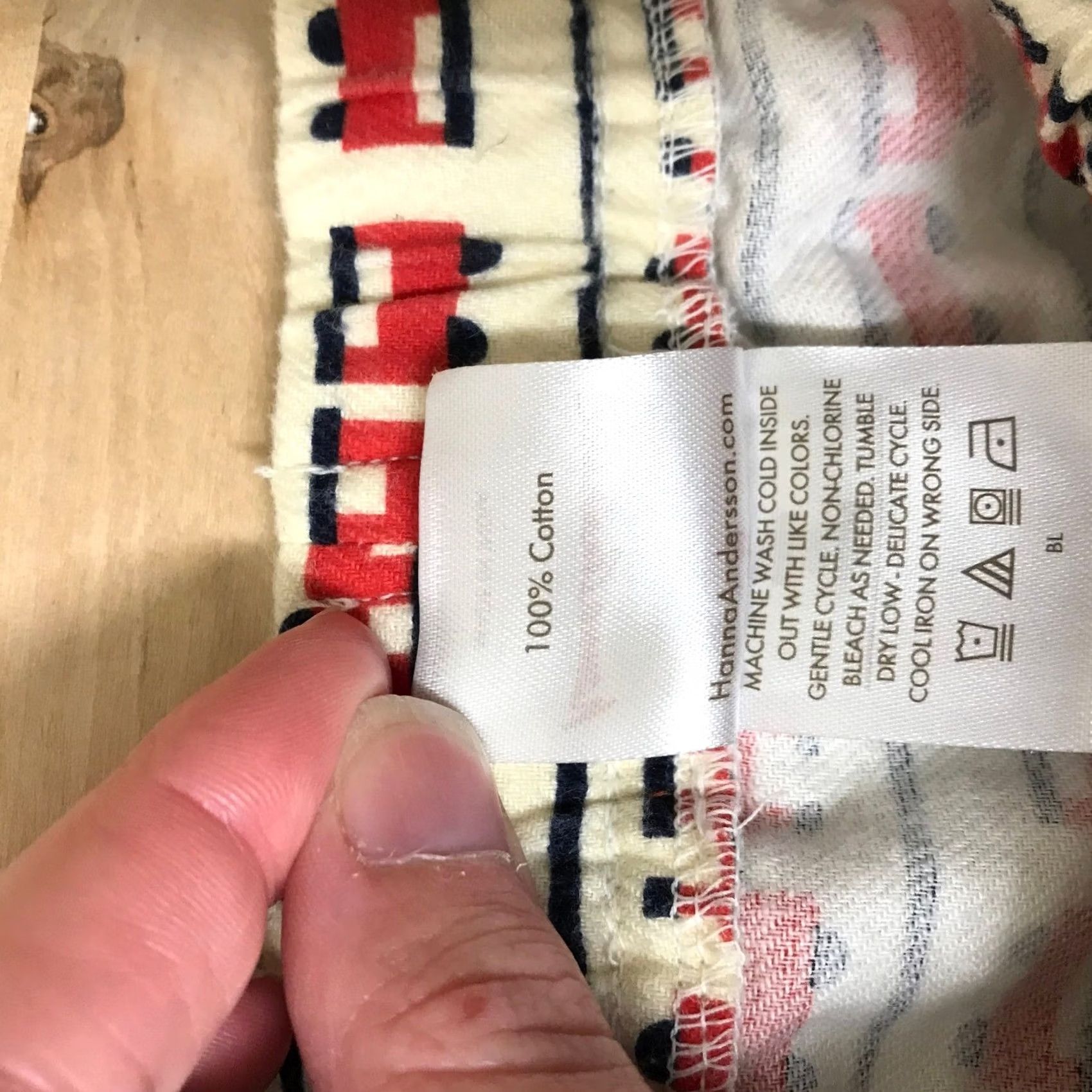 Vintage Hanna Andersson Pajama Pants Mens M Red Train Stripe 100% Cotton Lounge Pajama Bottoms Size 32" / US 10 / IT 46 - 8 Thumbnail
