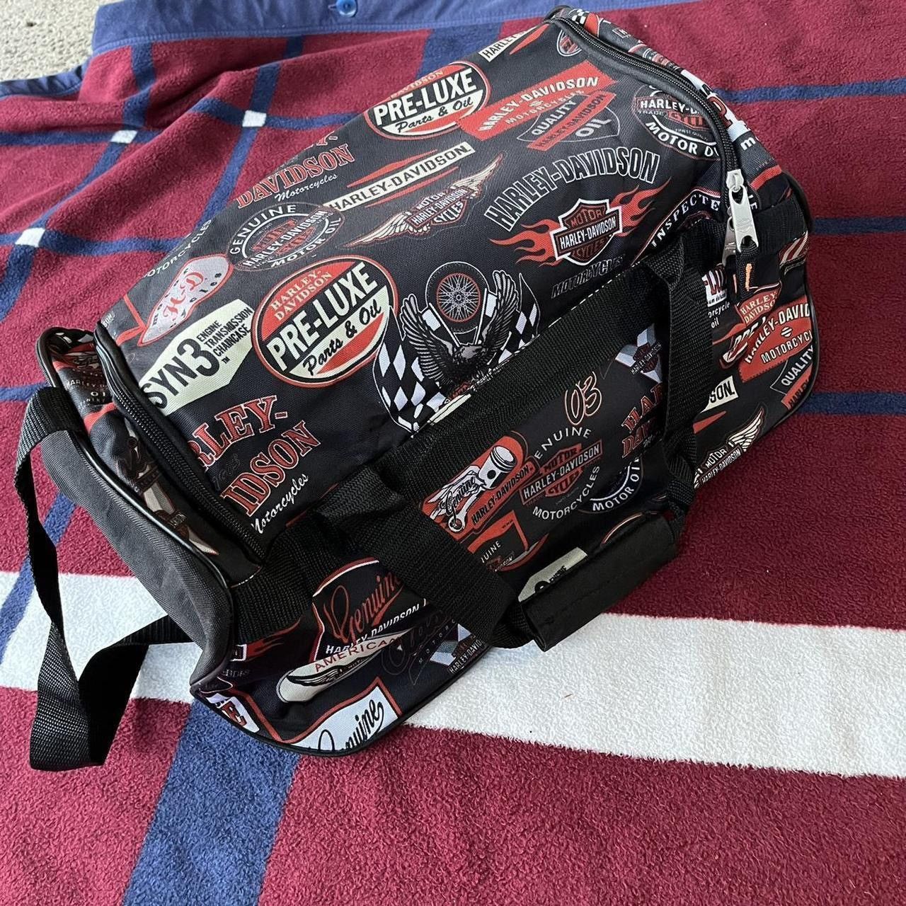 Harley Davidson Rare Harley-Davidson AOP Logo Sport Light-Weight Duffel Bag Size ONE SIZE - 2 Thumbnail