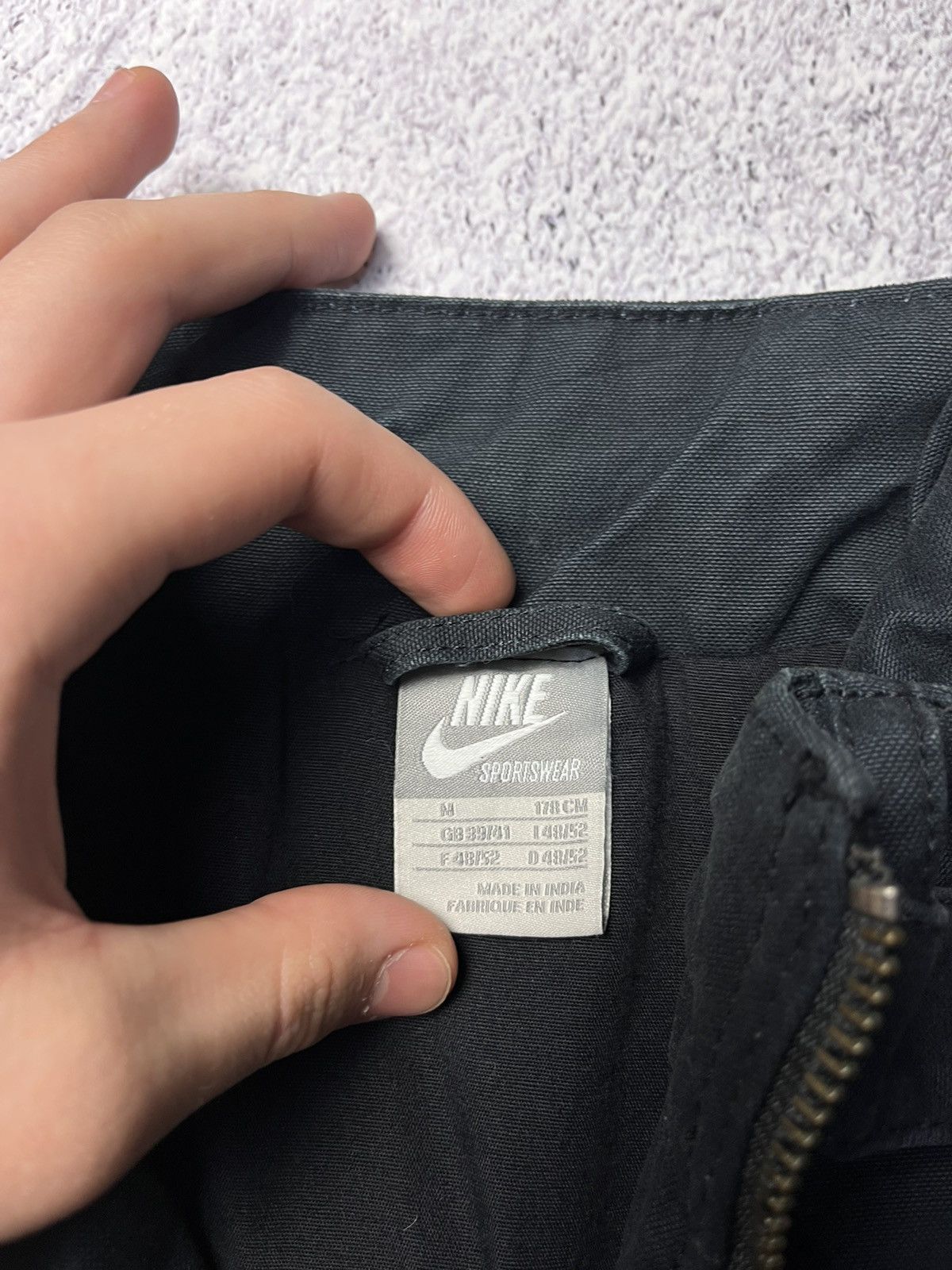 Nike Vintage Nike Denim Jacket omber Rare Pocket Zip Size L/ Size US M / EU 48-50 / 2 - 14 Thumbnail