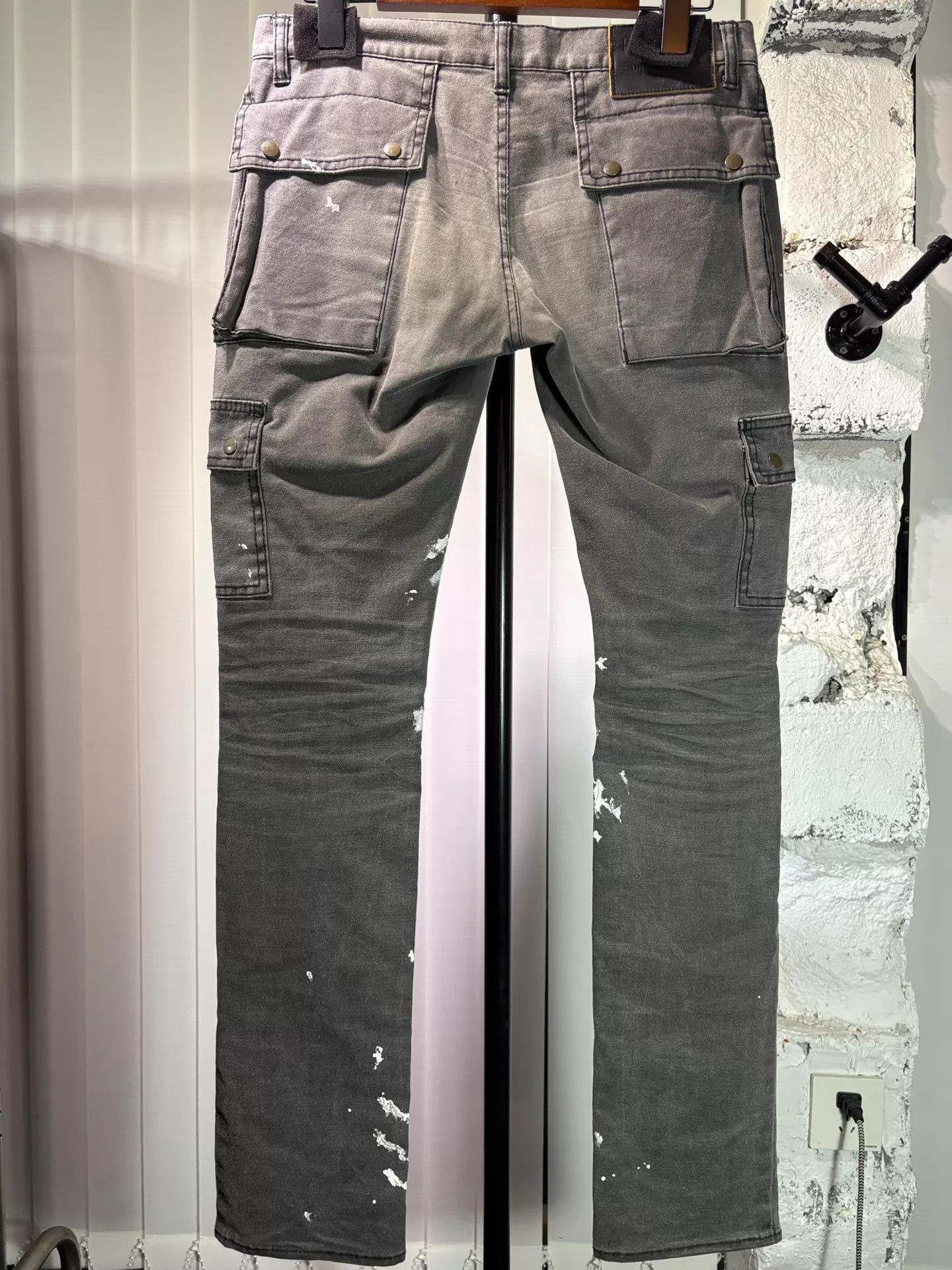 Undercover Undercover x HystericGlamour Splatter Pocket Skinny Jeans Size US 34 / EU 50 - 2 Thumbnail