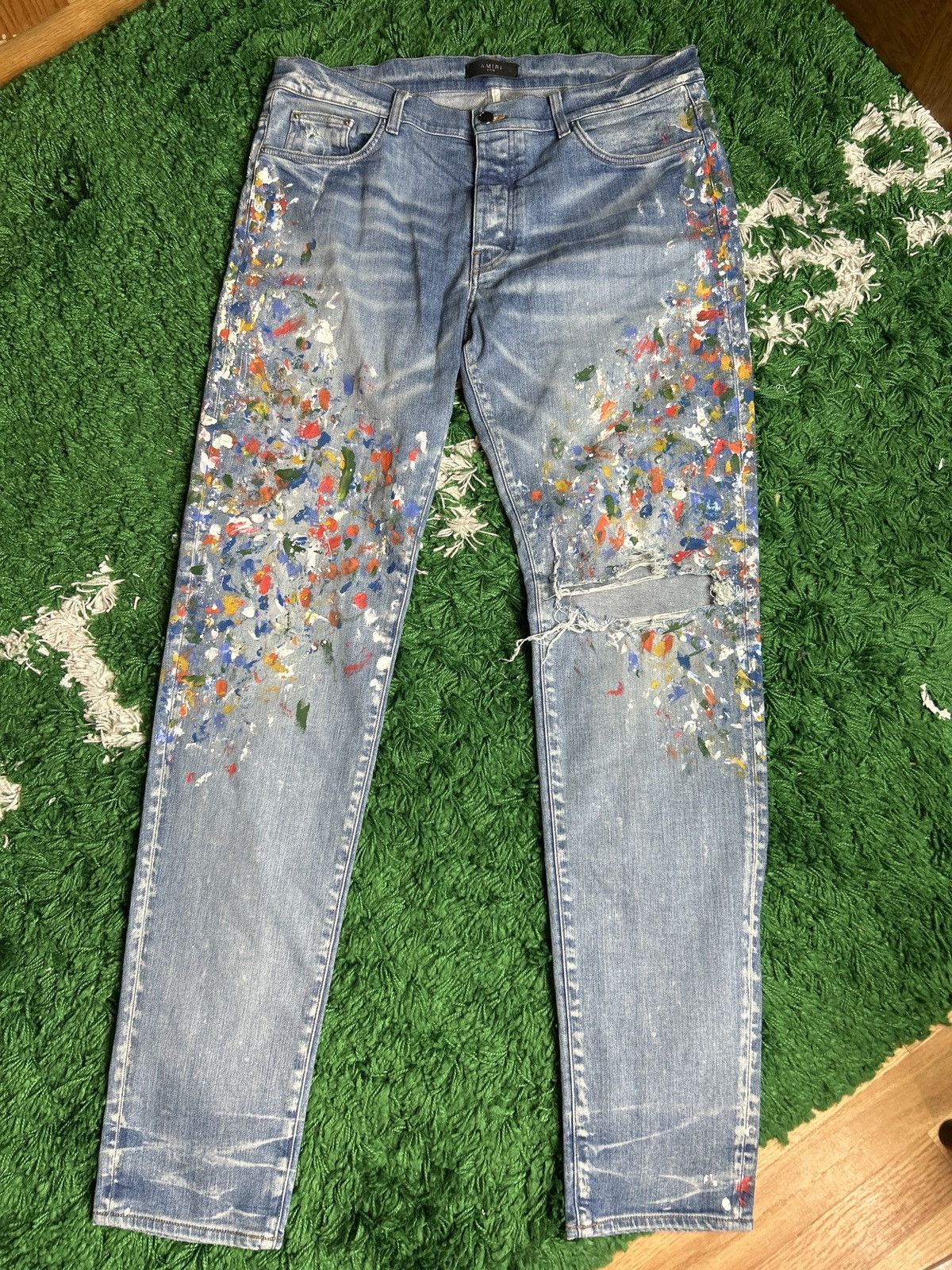 Amiri Amiri Paint Splatter Size US 38 / EU 54 - 4 Thumbnail