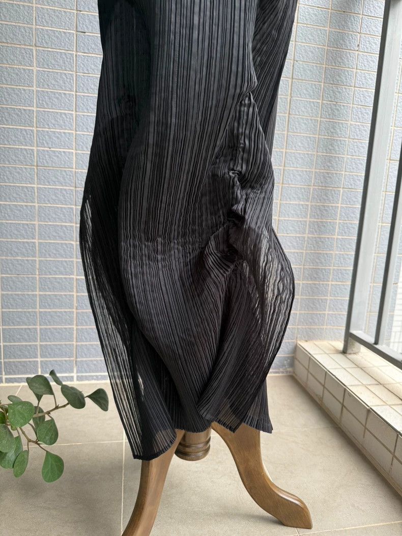 Issey Miyake Issey Miyake Black main line drawstring dress Size M / US 6-8 / IT 42-44 - 6 Thumbnail