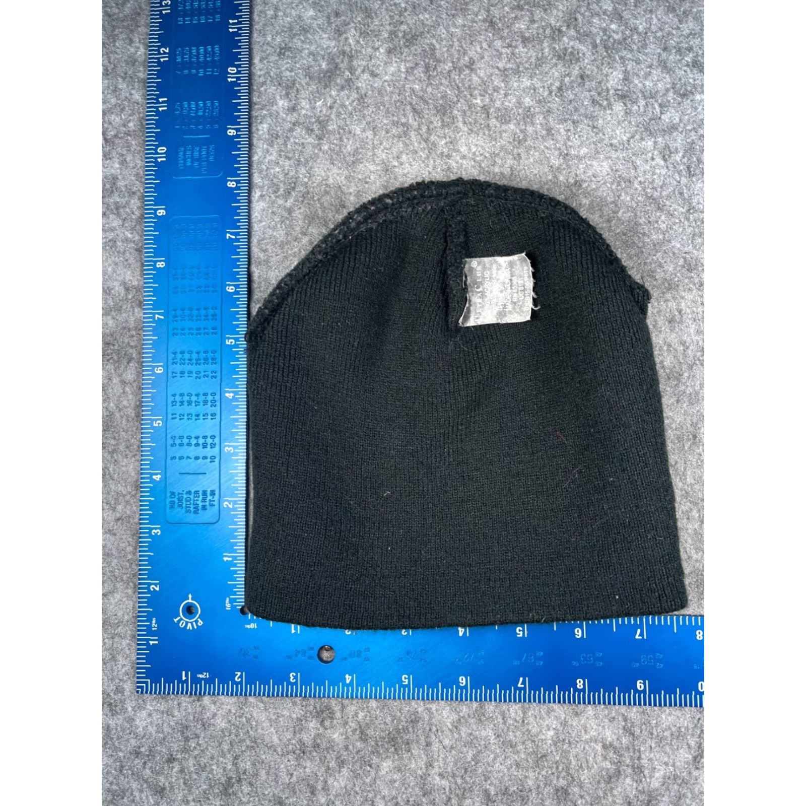 Vintage Ultra Club Beanie Toque Hat Adult One Size Black Blue Embroidered Knit Acrylic Unisex Size ONE SIZE - 6 Thumbnail