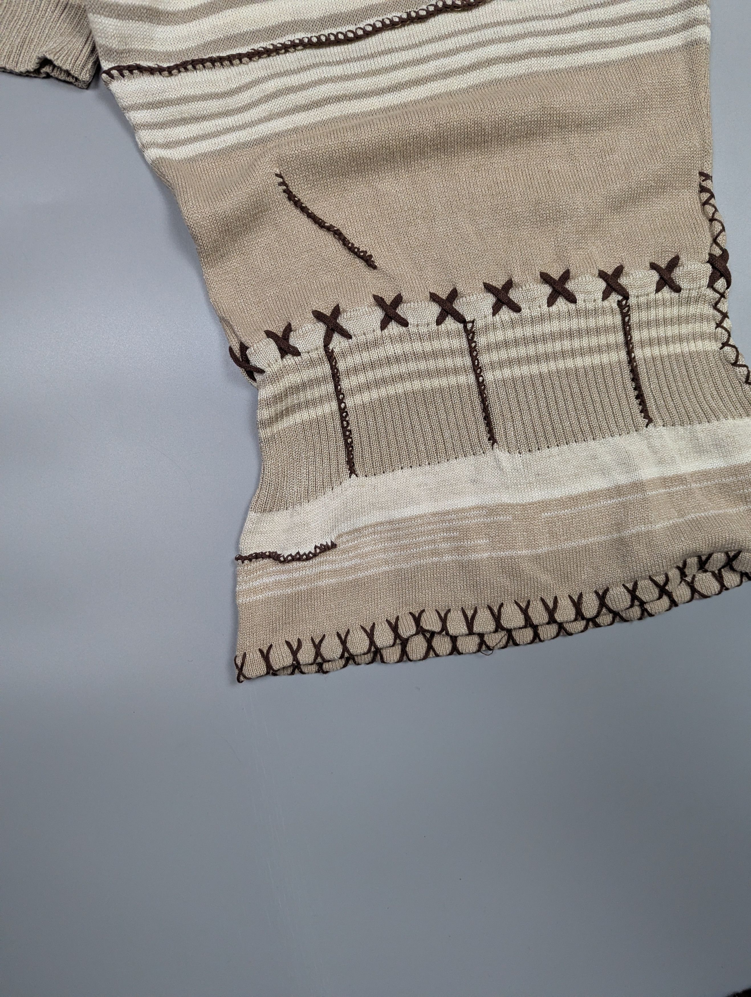 Dolce & Gabbana Archive Dolce & Gabbana Y2K Avant Garde Ethno Knit Top Size M / US 6-8 / IT 42-44 - 3 Thumbnail