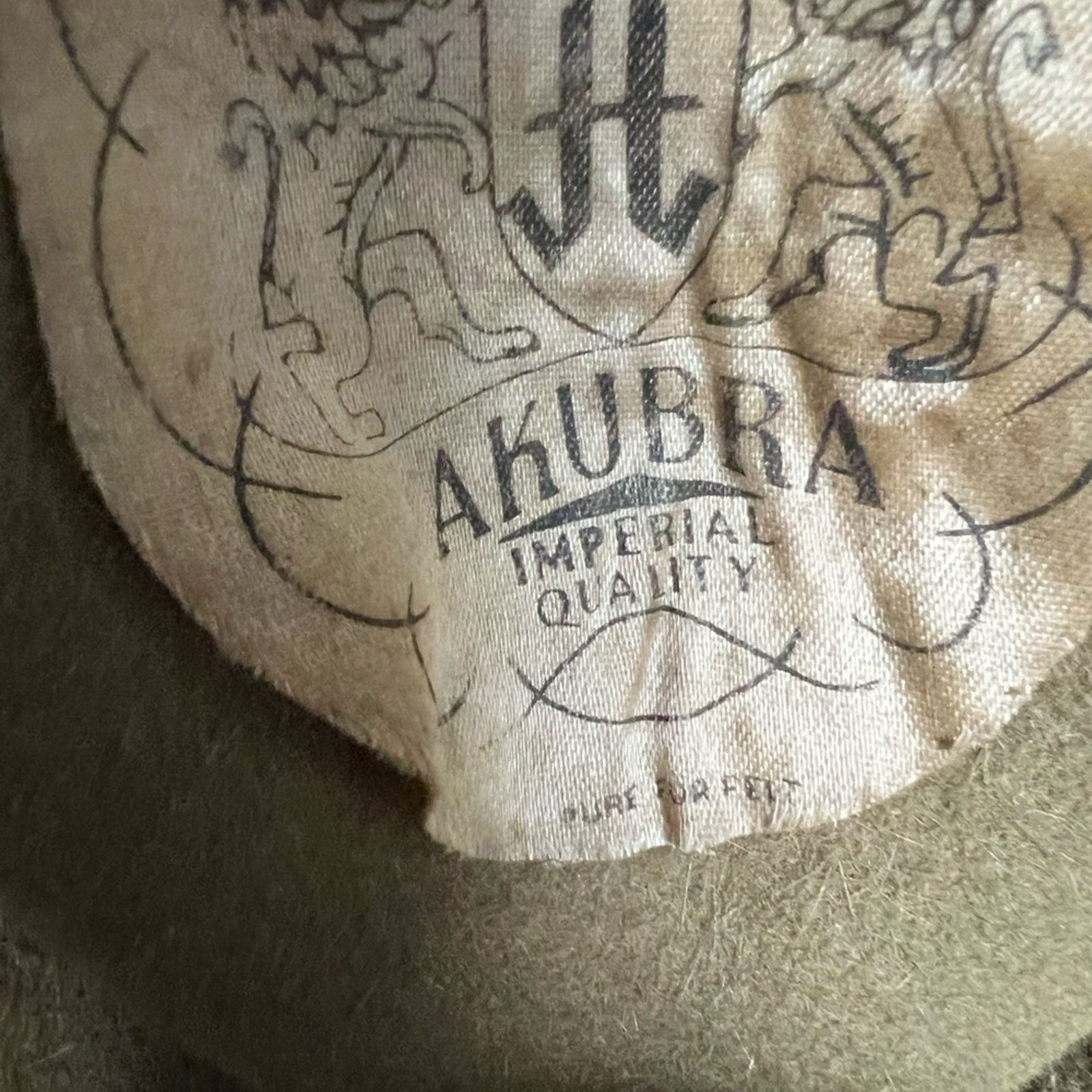 Other Akubra Hat 59-61 Stockman Imperial Fur Felt Cowboy Australia Size ONE SIZE - 11 Thumbnail