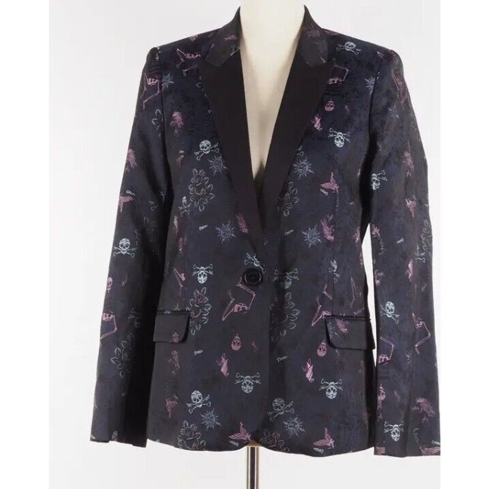 Zadig & Voltaire Zadig & Voltaire Victor Jac Tattoo Marine Women's Blazer Size S / US 4 / IT 40 - 3 Thumbnail