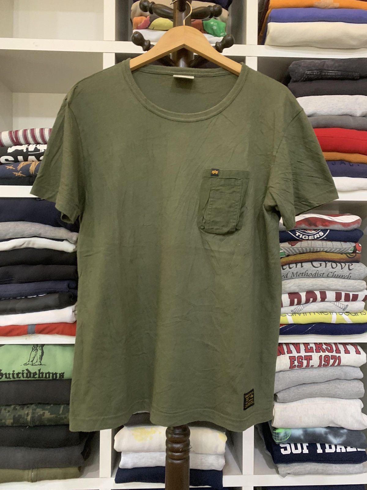 Alpha Industries × Vintage Vintage Alpha Industries Tee Size US L / EU 52-54 / 3 - 2 Thumbnail