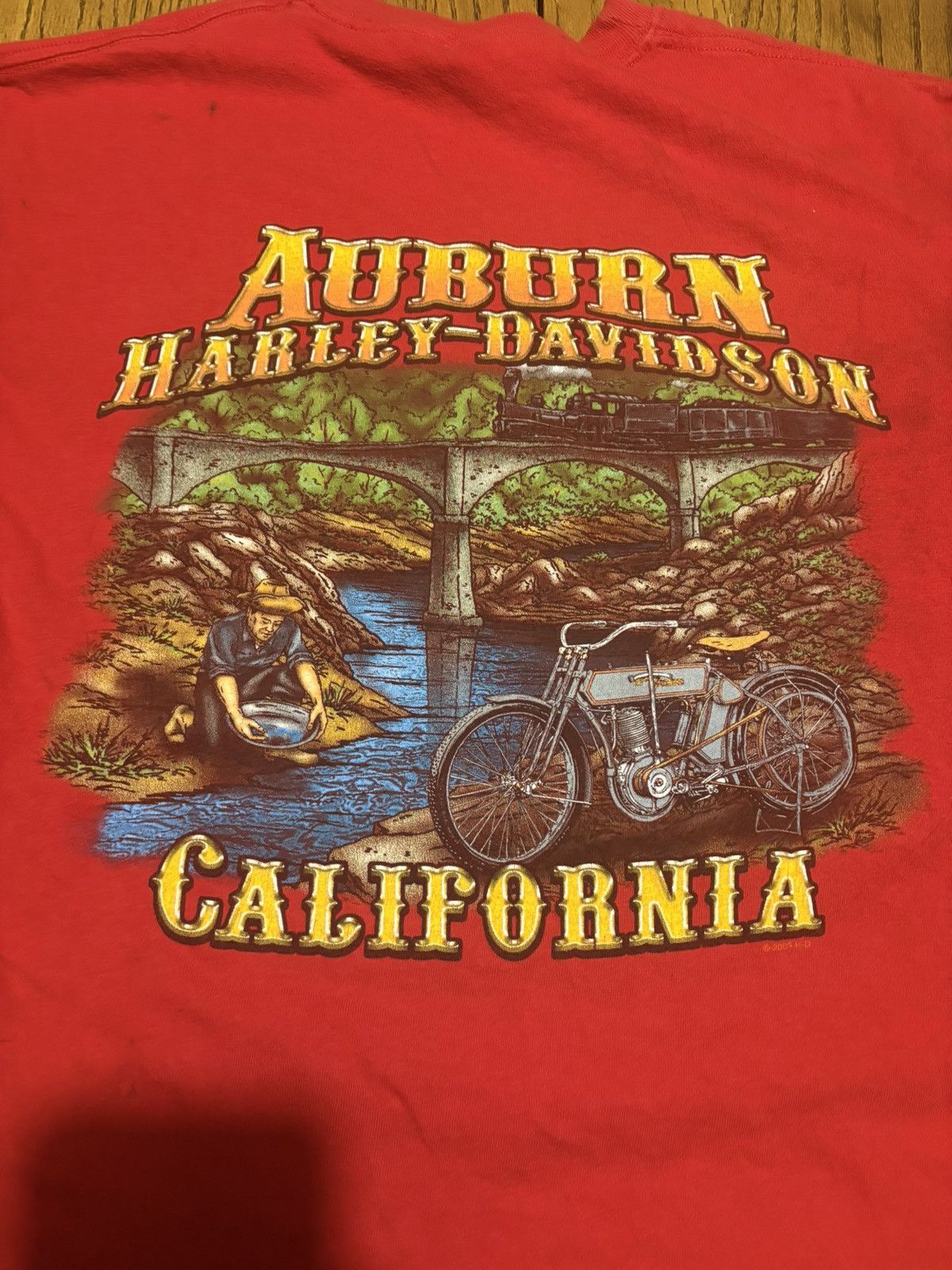 Harley Davidson 2004 Red Harley Davidson Tee M Size US M / EU 48-50 / 2 - 5 Thumbnail