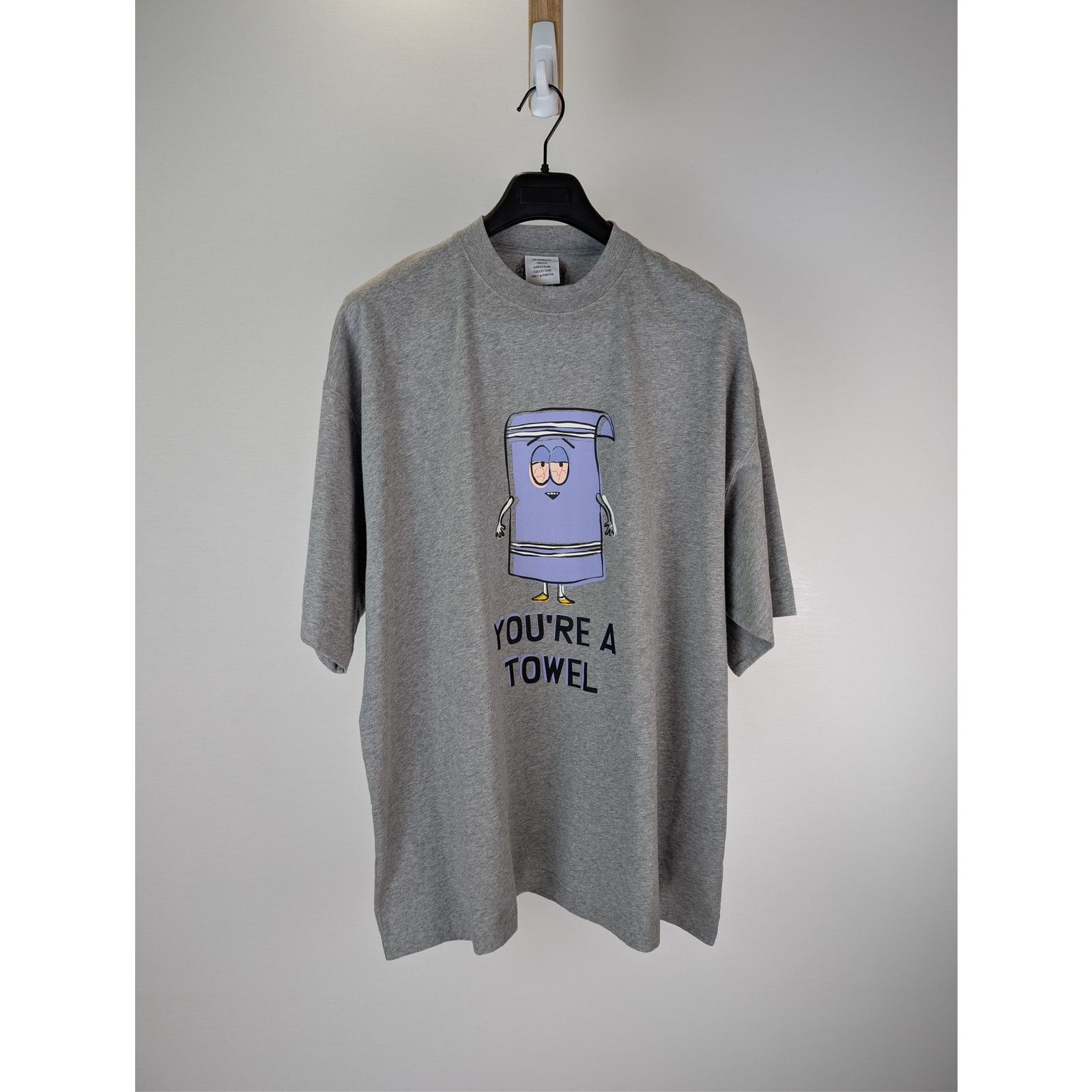 Vetements o1rshd1 Graphic Print Oversized T-Shirt in Grey Size US M / EU 48-50 / 2 - 1 Thumbnail