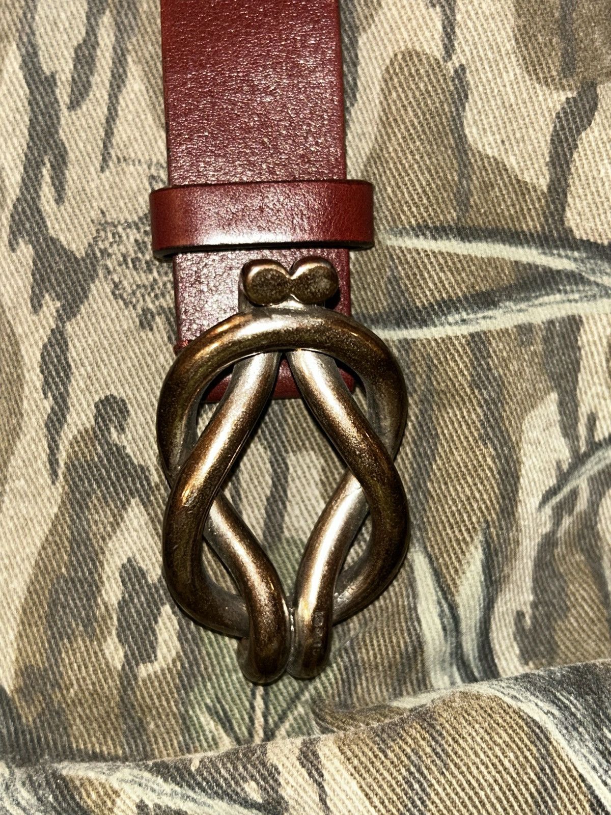 Gucci GUCCI vintage Calfskin Knotted-Buckle Belt Size 40 - 1 Thumbnail