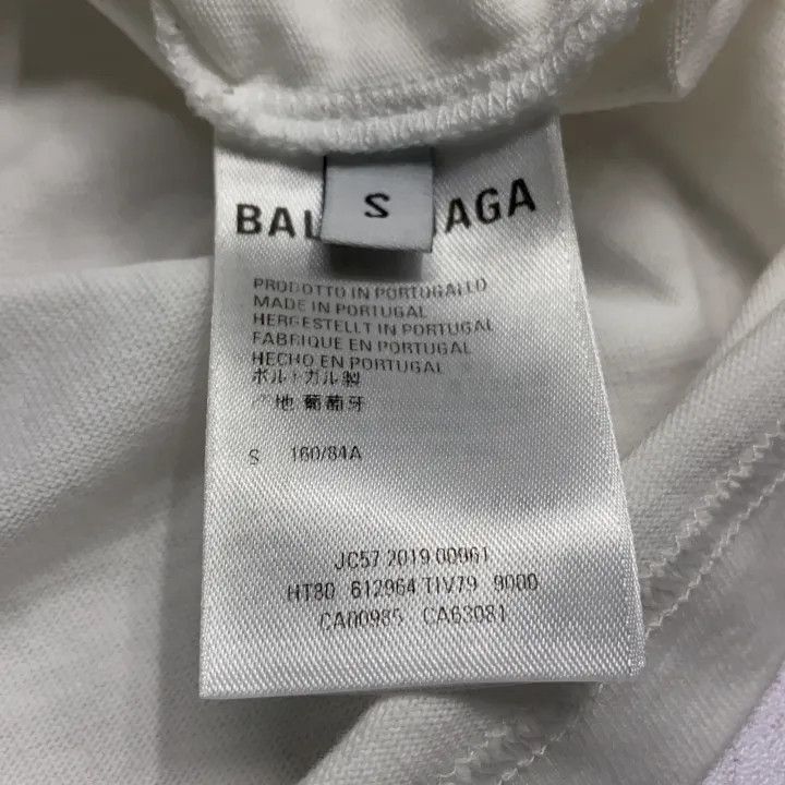Balenciaga Balenciaga Logo Print Casual Short Sleeve Top 0079-2507 Size S / US 4 / IT 40 - 4 Thumbnail