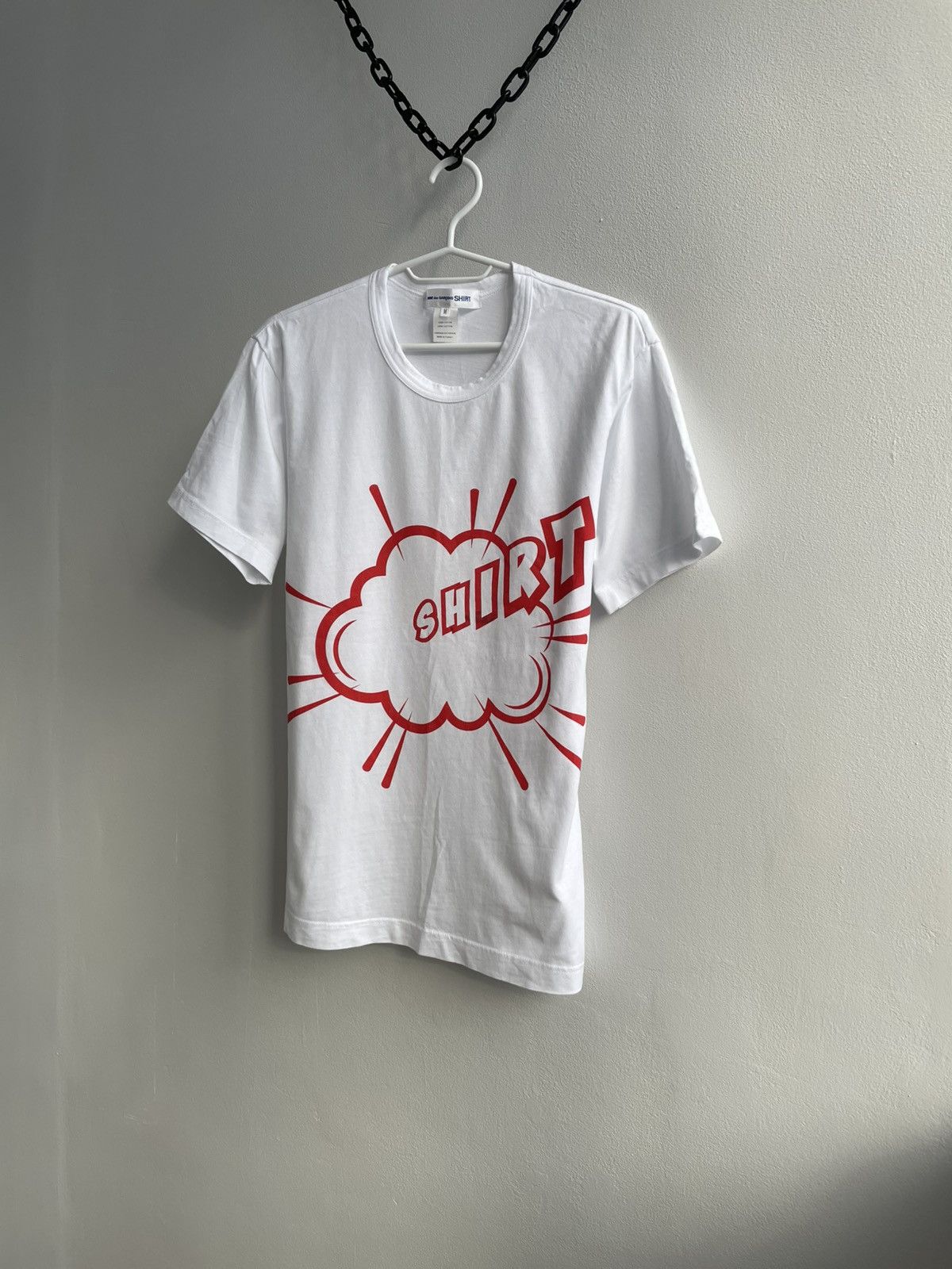 Comme des Garcons SHIRT RARE Comme Des Garcons SHIRT Big Logo T-Shirt Tee White Size US M / EU 48-50 / 2 - 2 Thumbnail