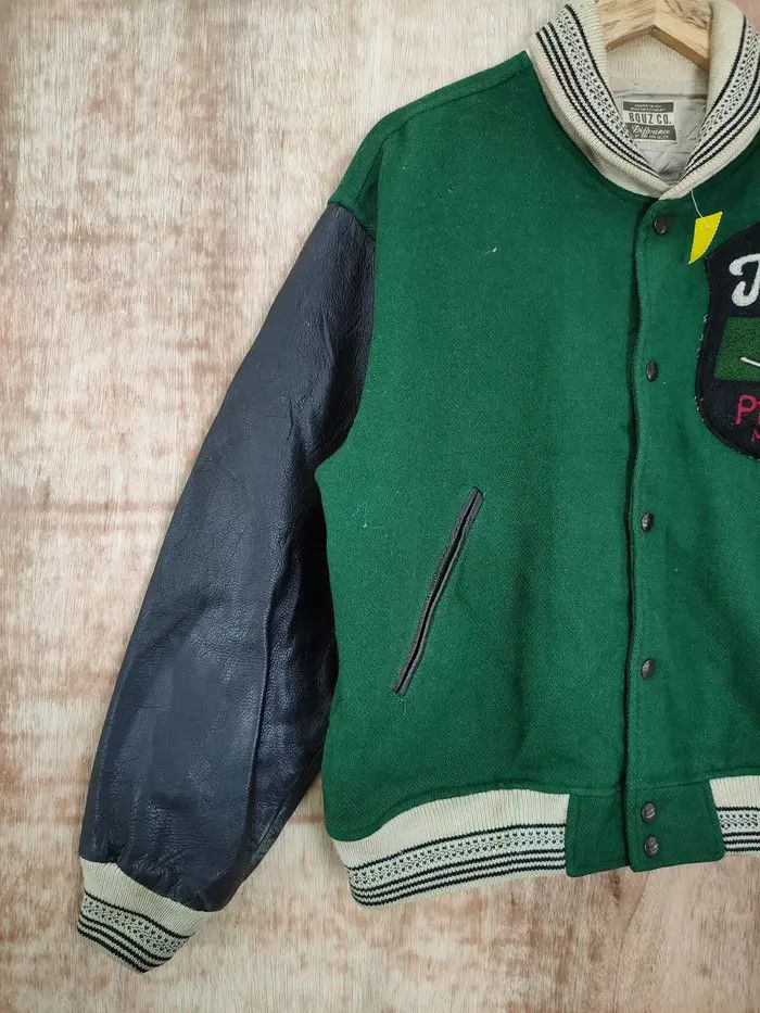 Vintage BOUZ MPS Club varsity wool leather vintage jacket #4094DLAL Size US M / EU 48-50 / 2 - 18 Thumbnail