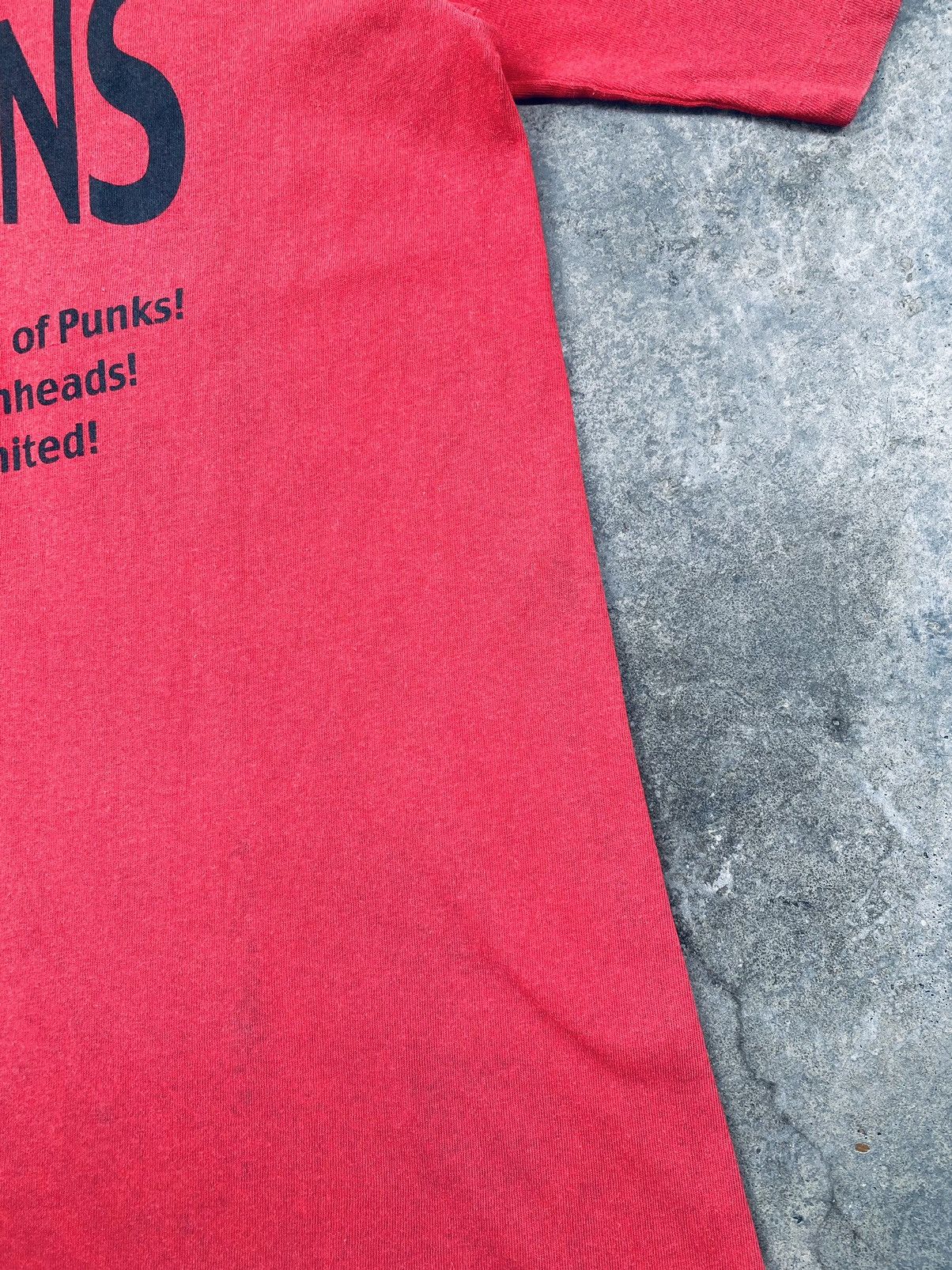 Band Tees Vintage 90s Oi Valcans Skinhead Punk Band Distressed Tees Size US M / EU 48-50 / 2 - 11 Thumbnail