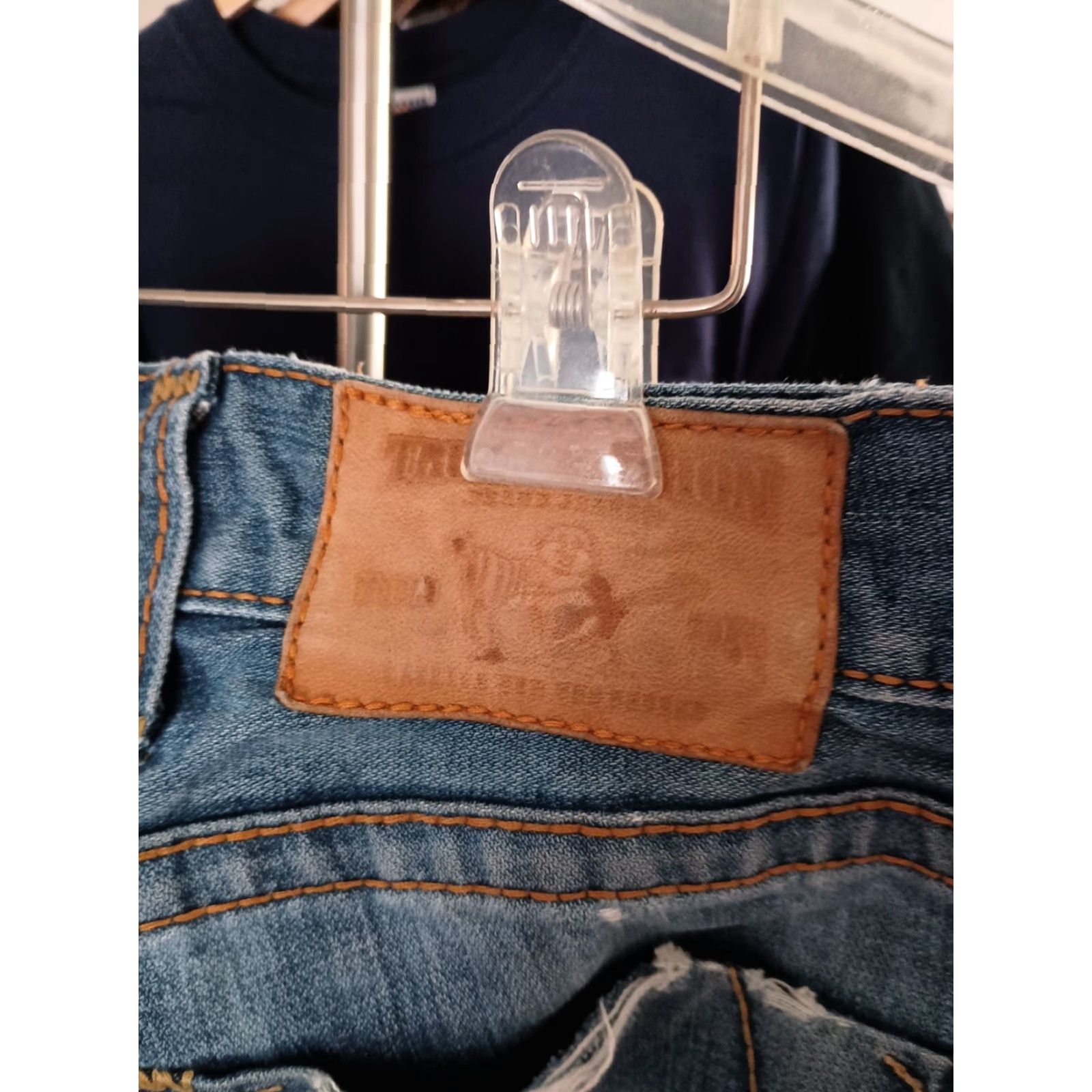 True Religion VINTAGE True Religion Jeans Size 33 x 30 Distressed Bootcut Made in USA Men Blue 33 Inseam 30 USA Distressed Jeans Size US 33 - 5 Thumbnail