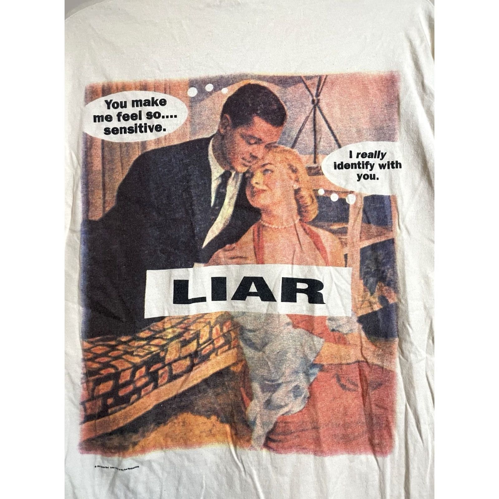 Hanes VINTAGE 1994 Rollins Band I’m A Liar T-Shirt Hanes White XL Men Short Sleeve Crew Neck Cotton Band Summer 90s Mens Size US XL / EU 56 / 4 - 2 Thumbnail
