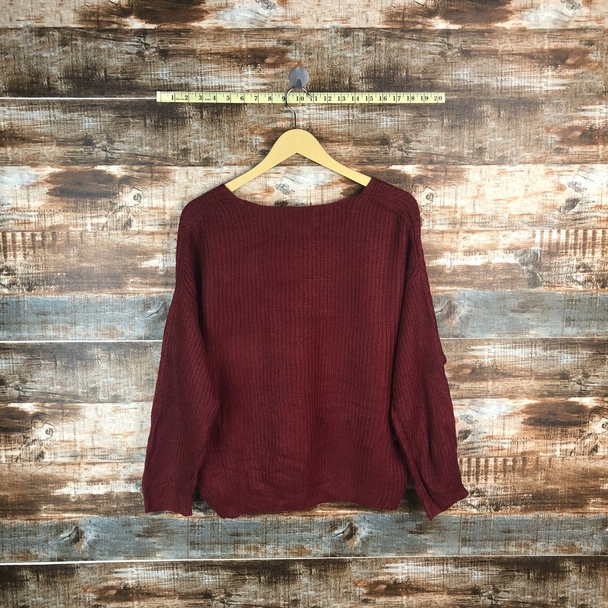 Homespun Knitwear × Japanese Brand Archives Maroon Knitwear #A1901 Size M / US 6-8 / IT 42-44 - 12 Thumbnail