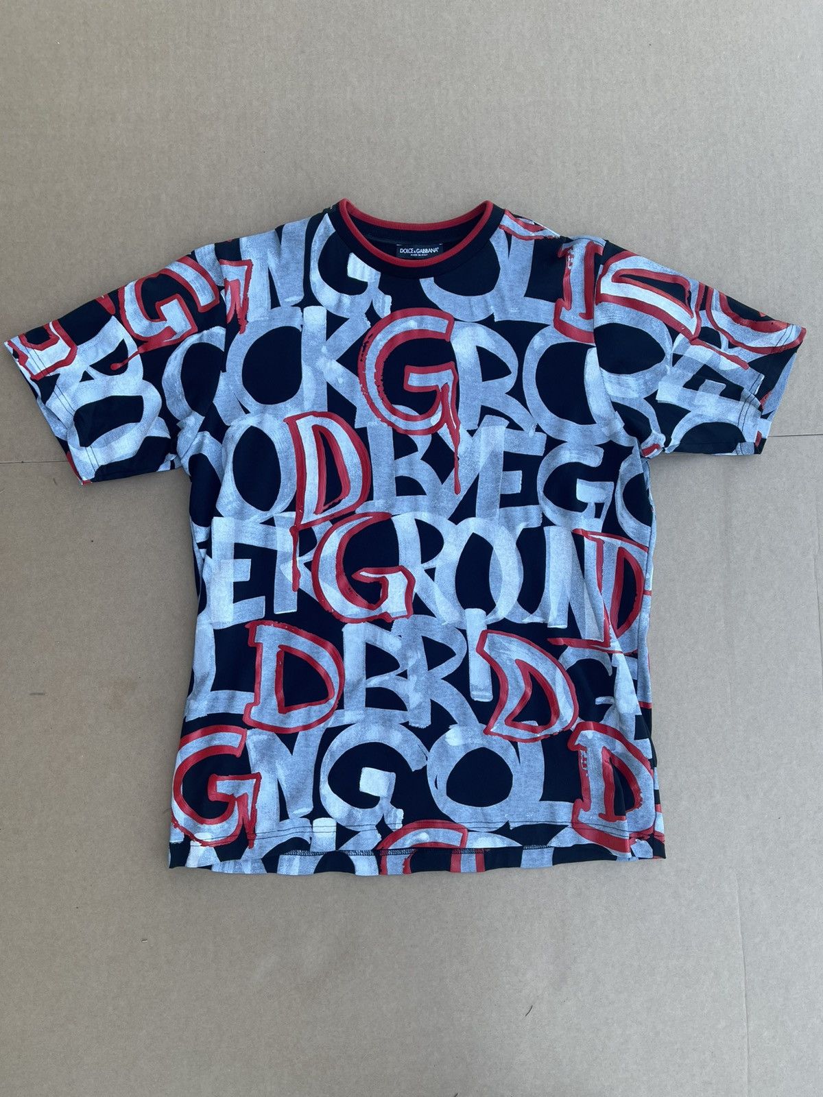 Dolce & Gabbana sz. 54 DOLCE & GABBANA JT-G8JT0T allover print t shirt Size US L / EU 52-54 / 3 - 1 Thumbnail
