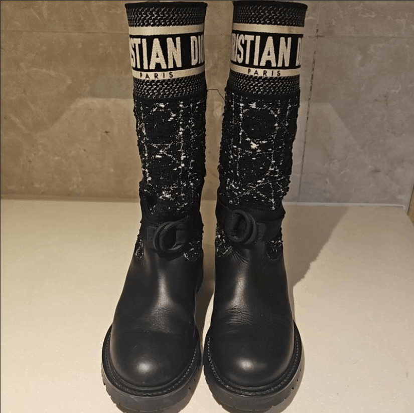 Dior Dior Calfskin Leather High Boot Size US 8.5 / IT 38.5 - 2 Thumbnail