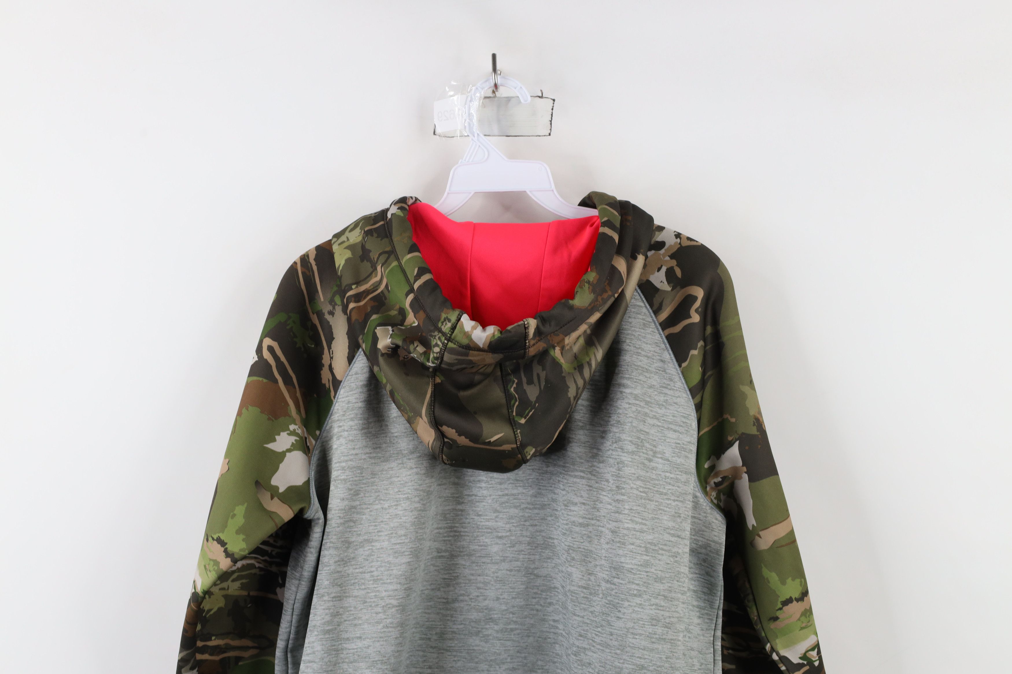 Under Armour × Vintage Under Armour Storm Loose Camouflage Hoodie Sweatshirt Gray Size L / US 10 / IT 46 - 13 Thumbnail