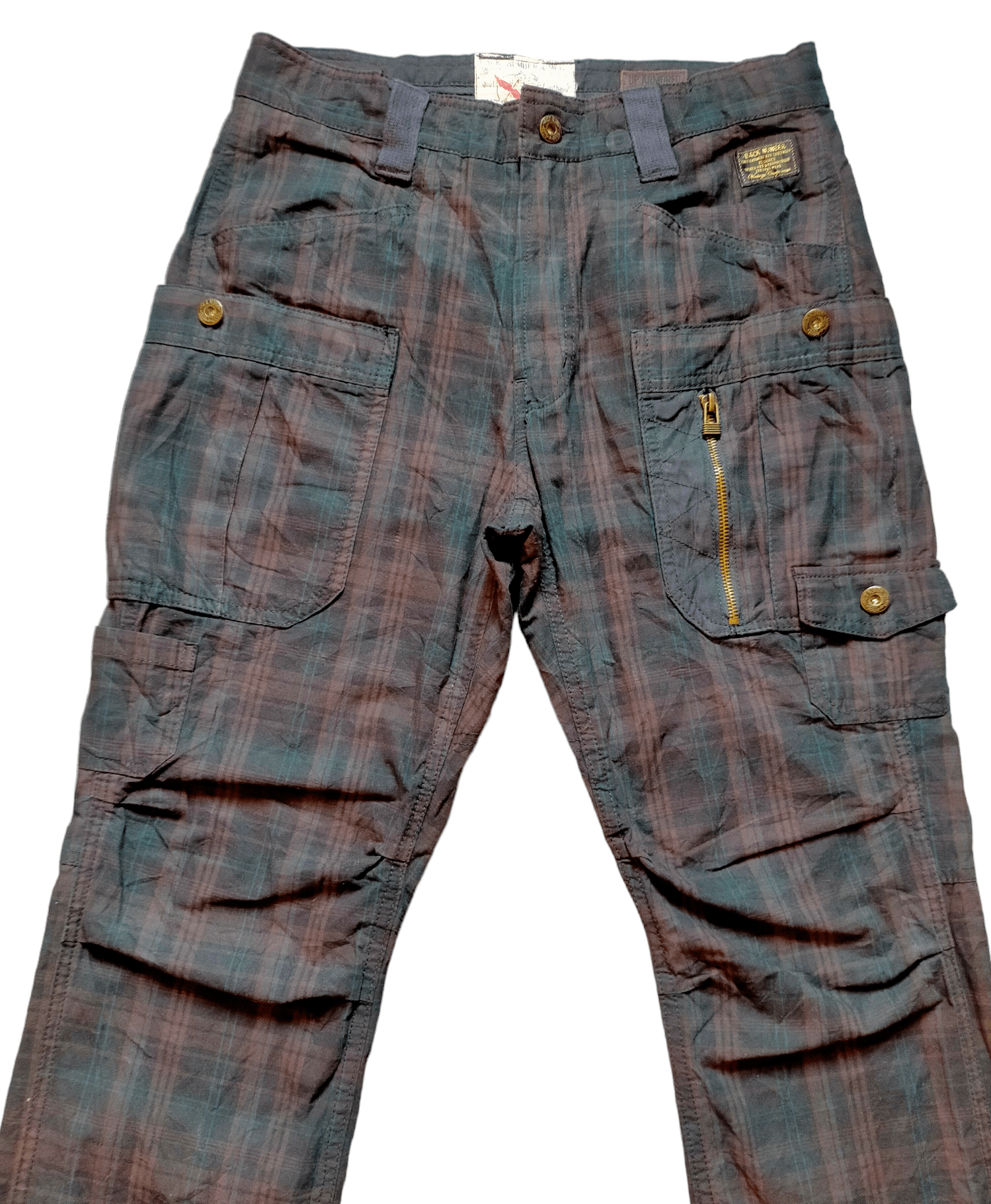 Hysteric Glamour Made in japan Back Number Tactical Multipocket Plaid Pants Size US 30 / EU 46 - 3 Thumbnail