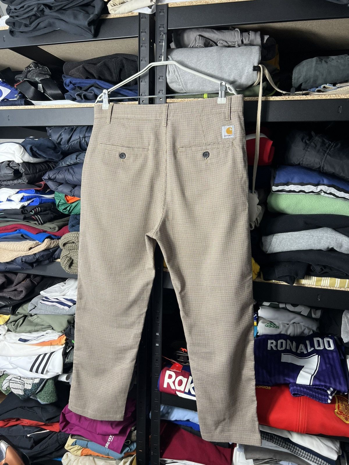 Carhartt Wip Carhartt WIP Menson Pant Wool Houndstooth Brown Size 32 Size US 32 / EU 48 - 1 Thumbnail