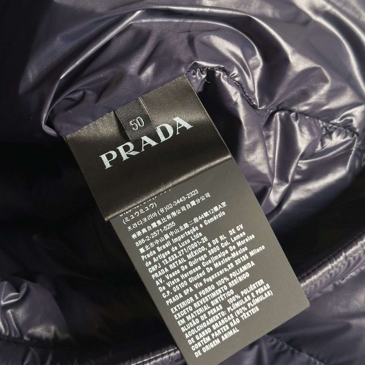 Prada Prada Moto Nylon Puffer Down Jacket Size US L / EU 52-54 / 3 - 6 Thumbnail
